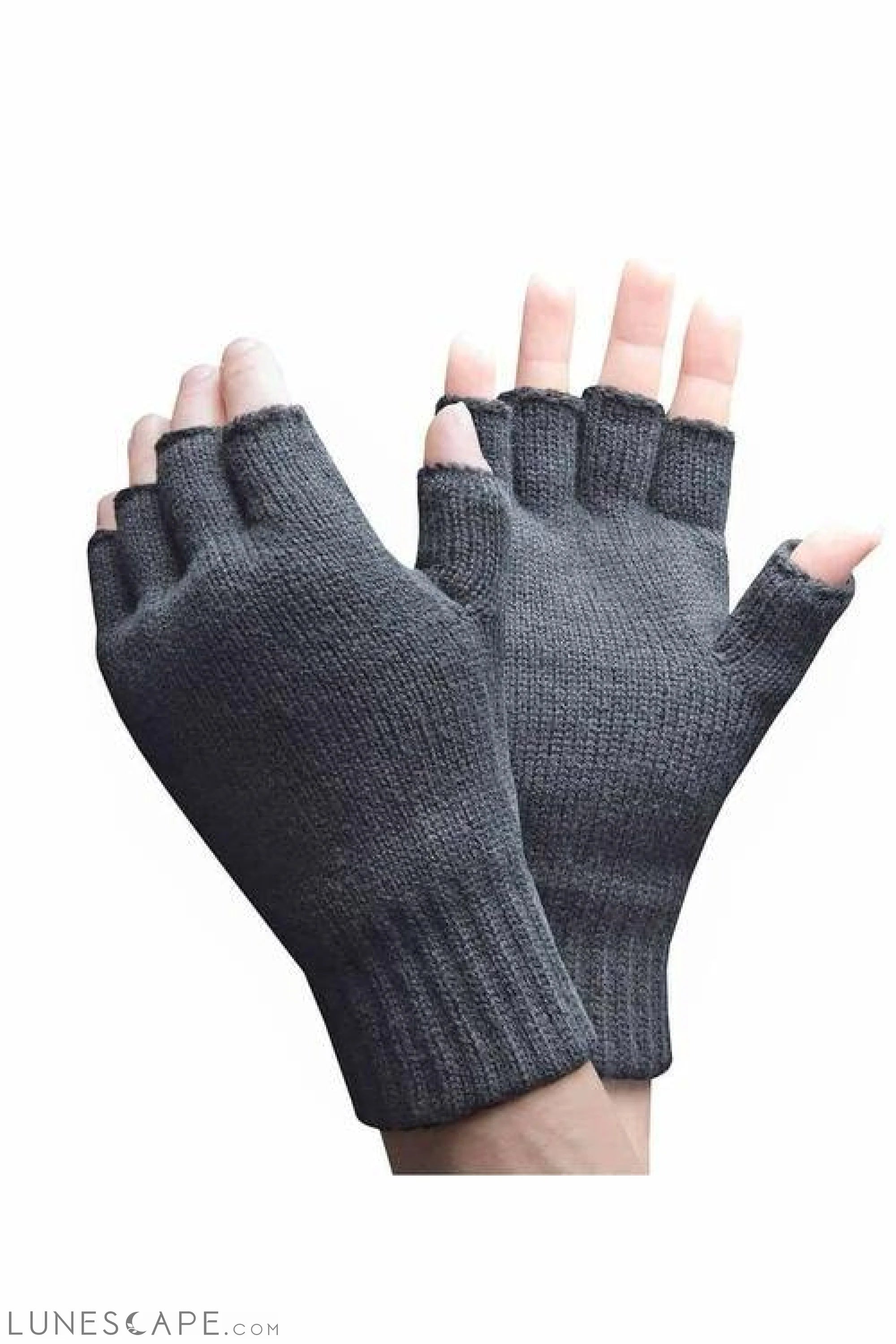 Thermal Fleece-Lined Fingerless Gloves LUNESCAPE