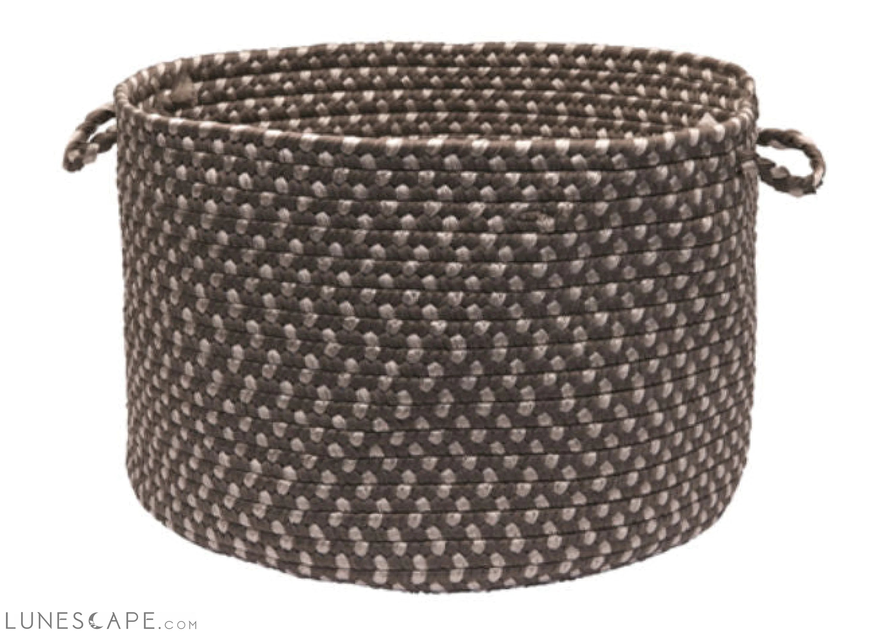 Tiburon - Misted Gray 18 in. x 12 in. Storage Basket LUNESCAPE