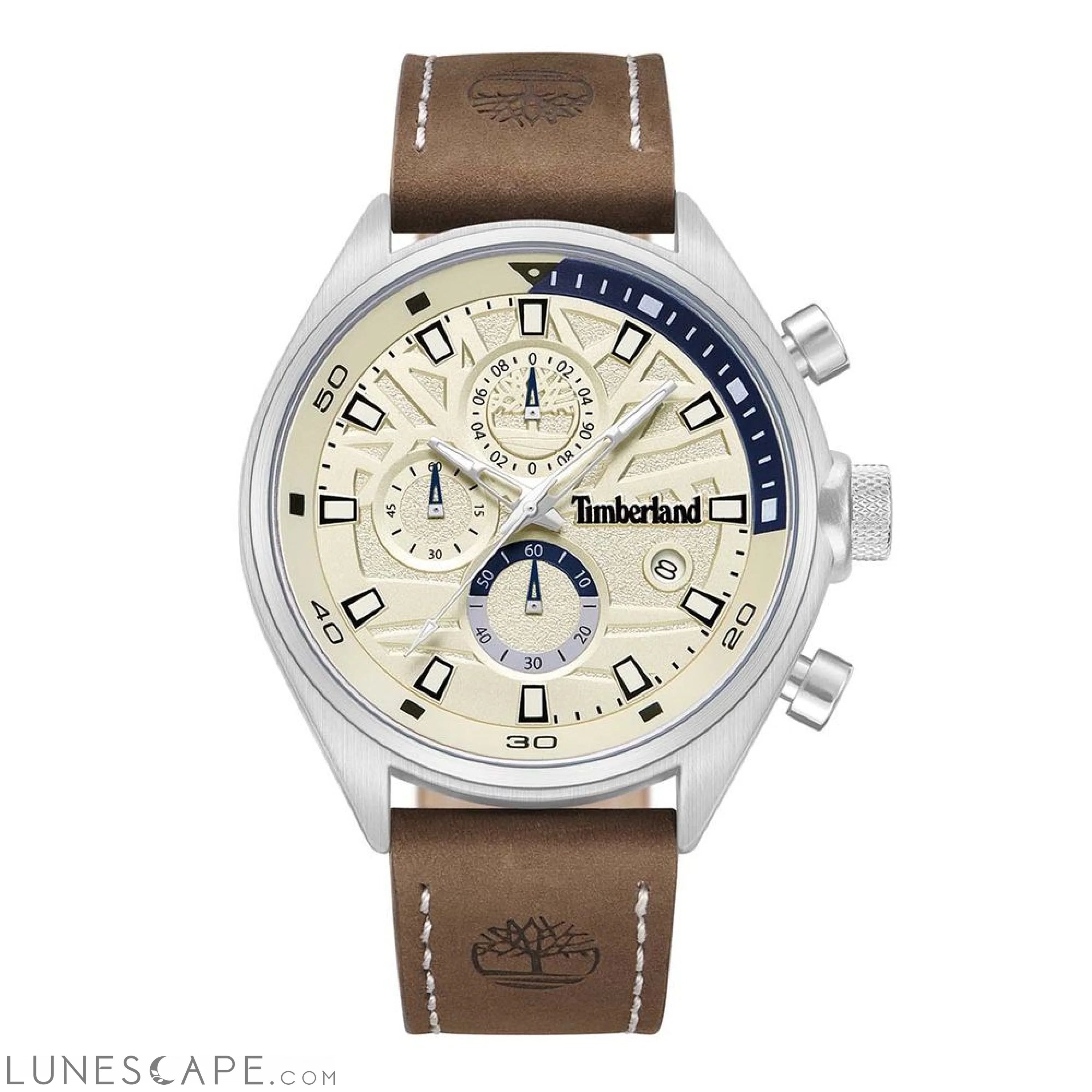 Timberland Brown Leather Watch LUNESCAPE