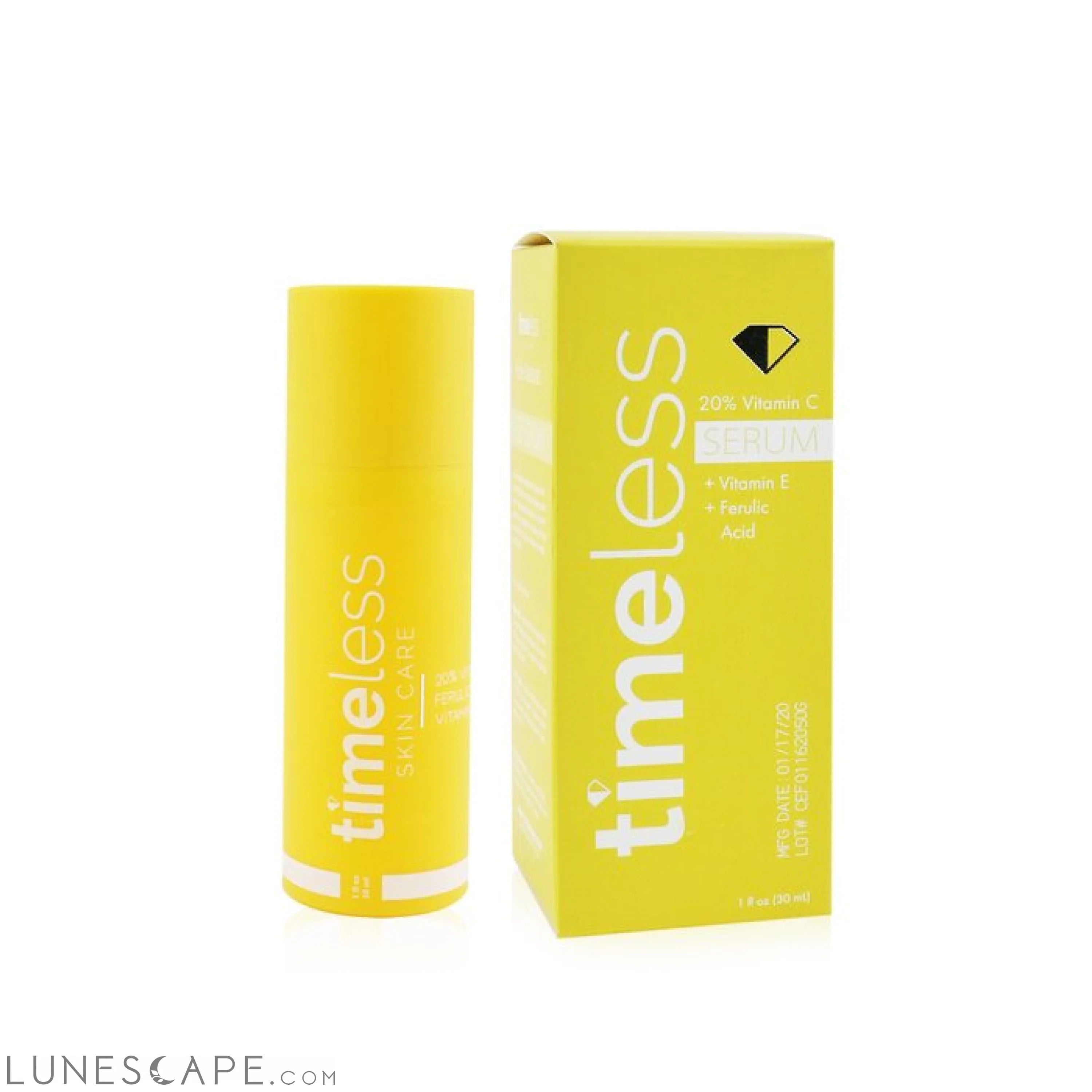 TIMELESS SKIN CARE - 20% Vitamin C Serum + Vitamin E + Ferulic Acid LUNESCAPE