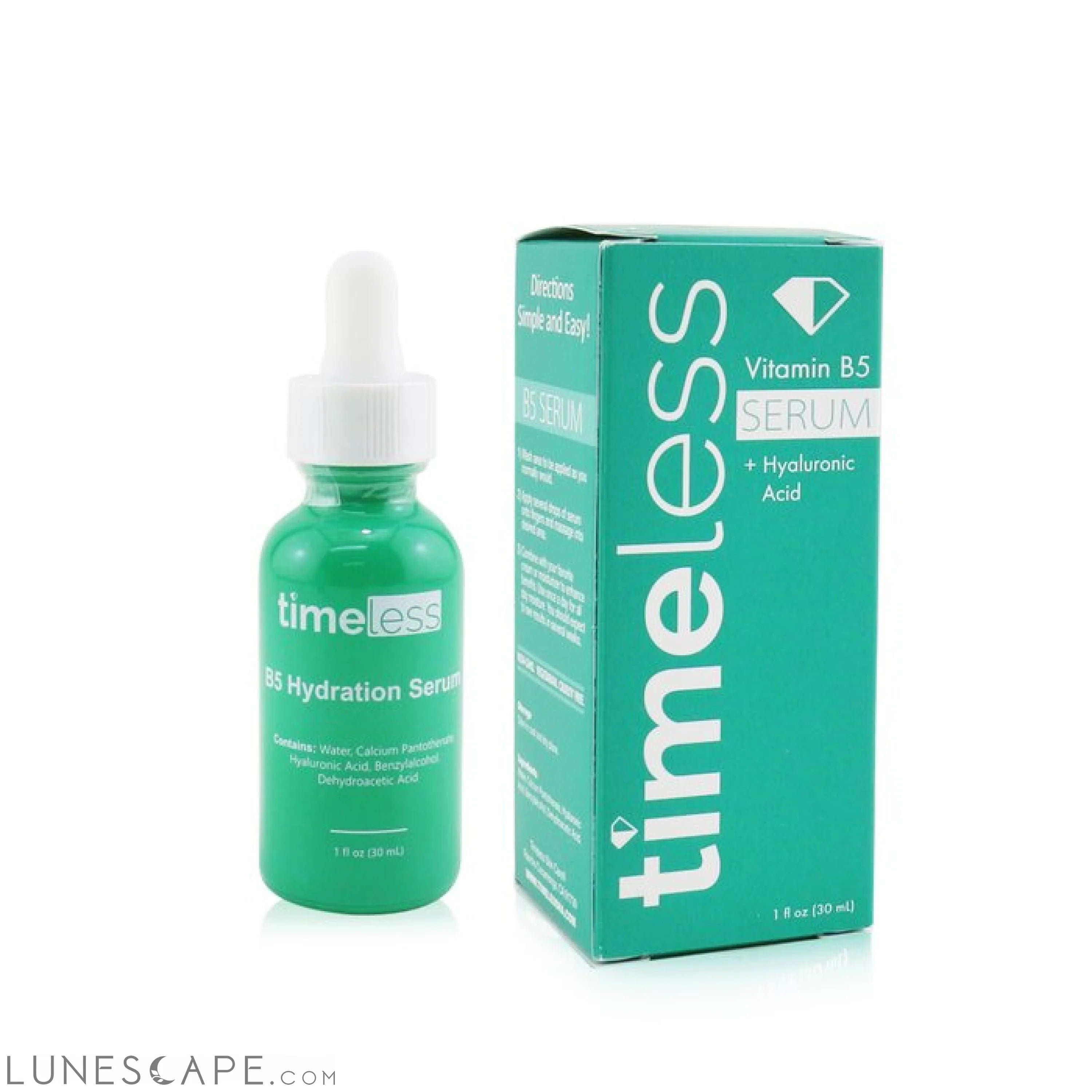 TIMELESS SKIN CARE - Vitamin B5 Serum + Hyaluronic Acid LUNESCAPE