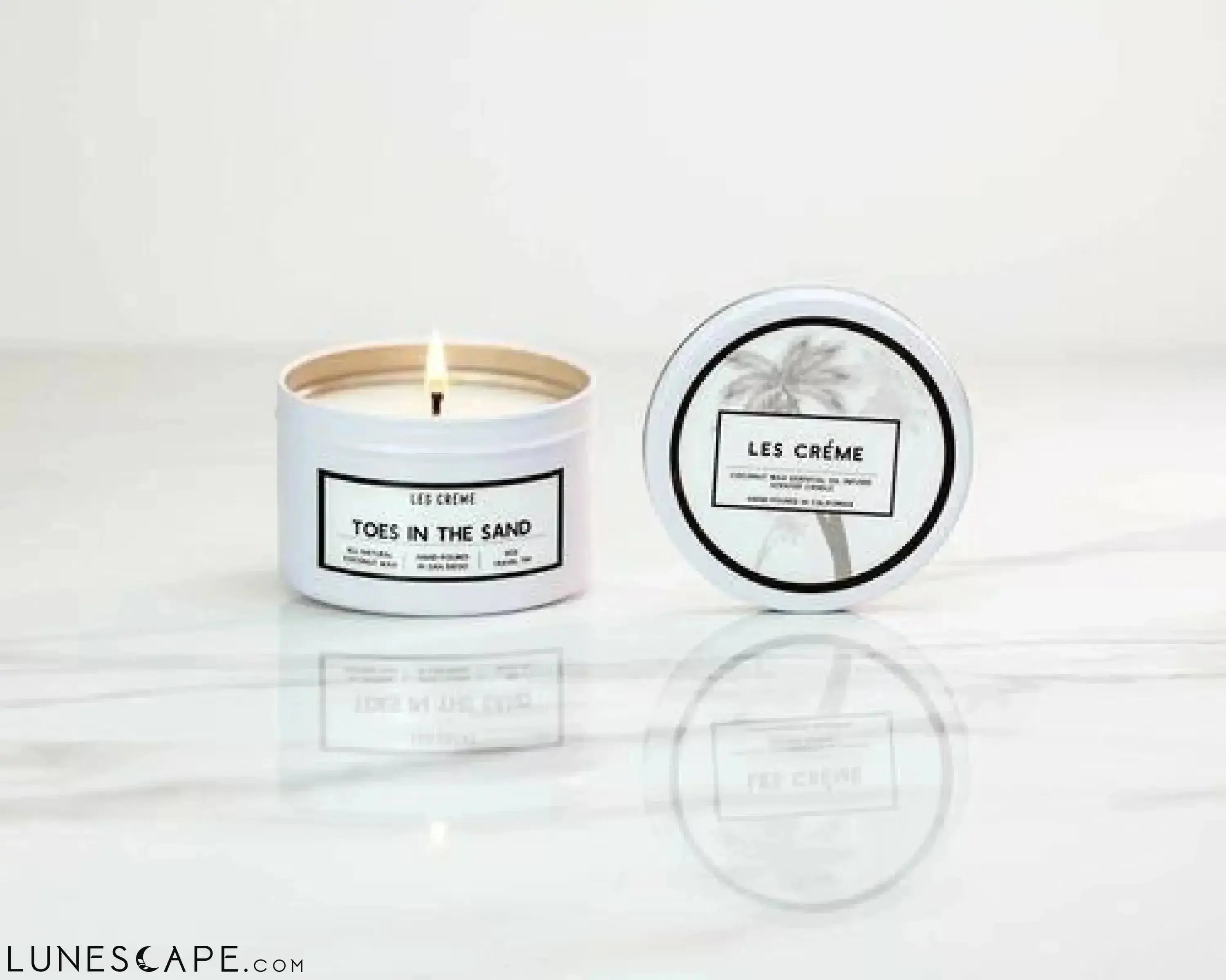 Toes in the Sand Scent Coconut Wax Candle LUNESCAPE