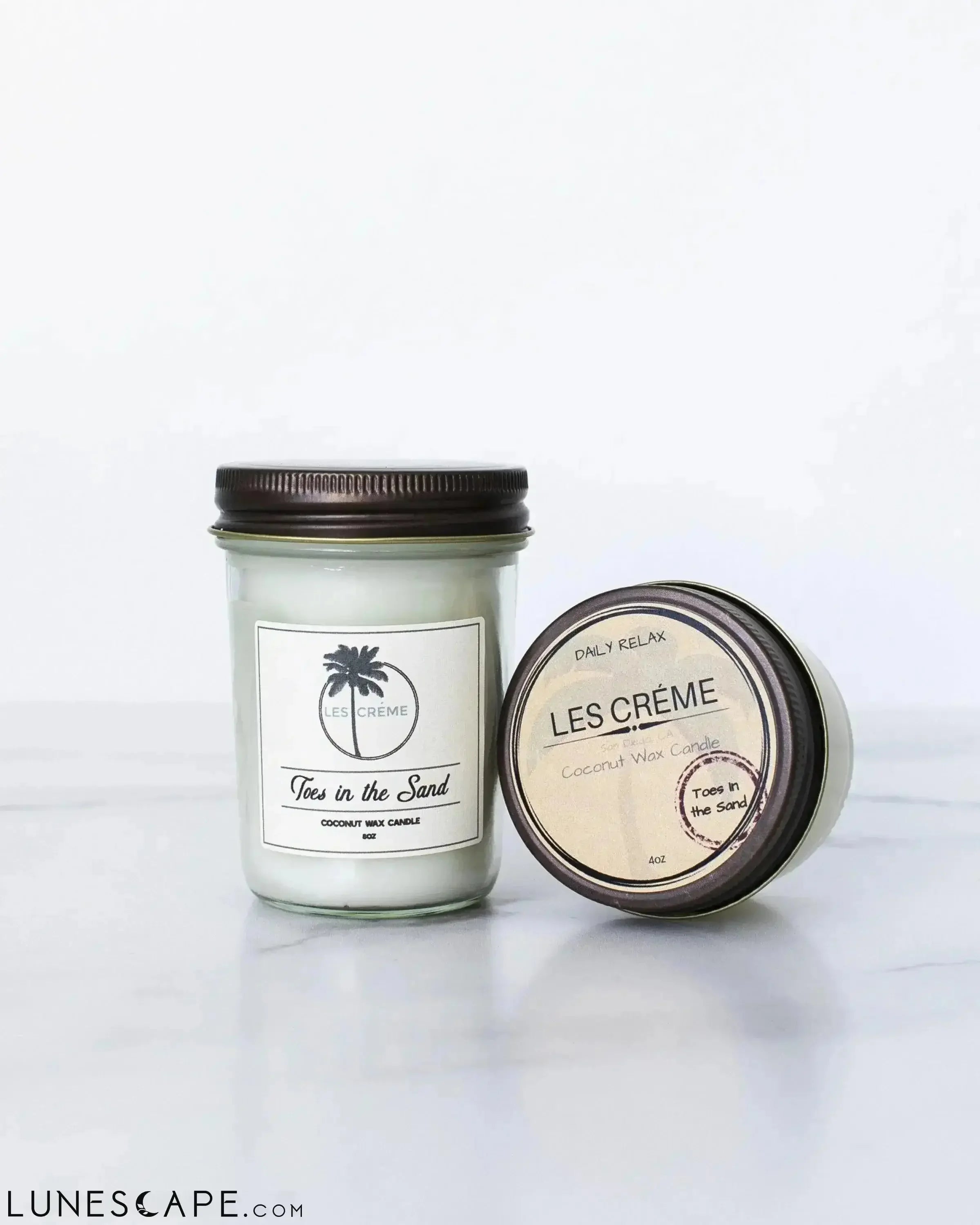Toes in the Sand Scent Coconut Wax Candle LUNESCAPE