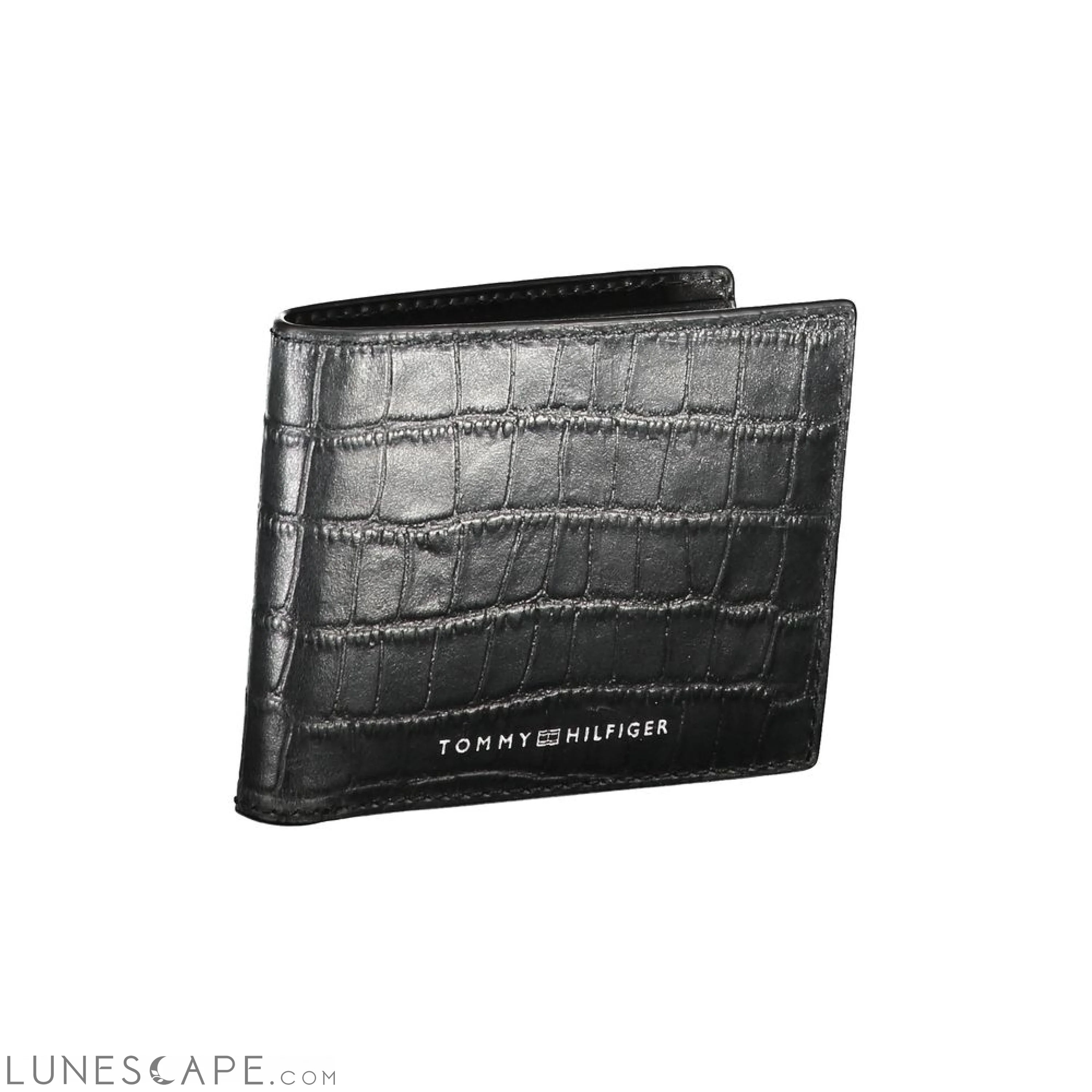 Tommy Hilfiger Black Leather Wallet LUNESCAPE