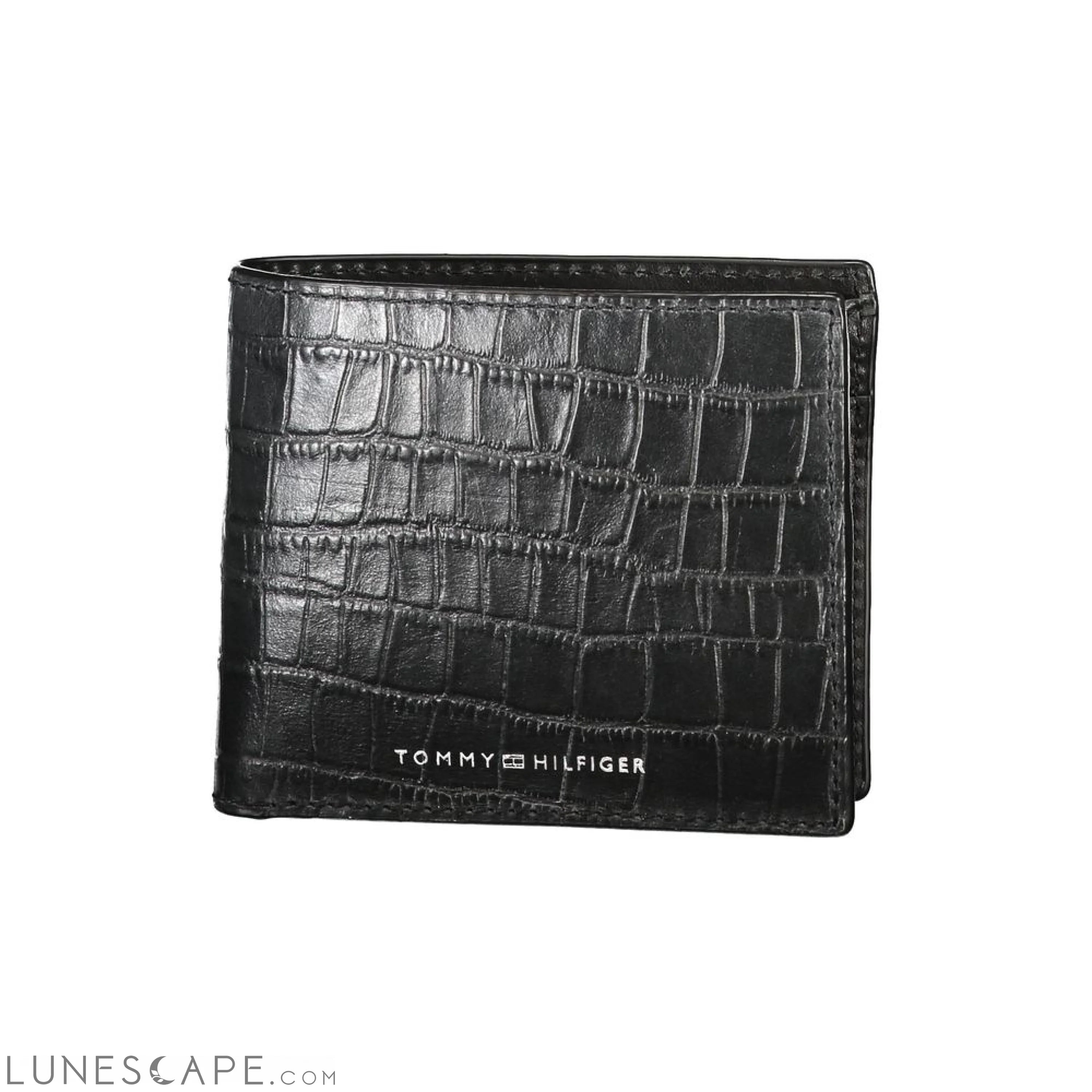 Tommy Hilfiger Black Leather Wallet LUNESCAPE