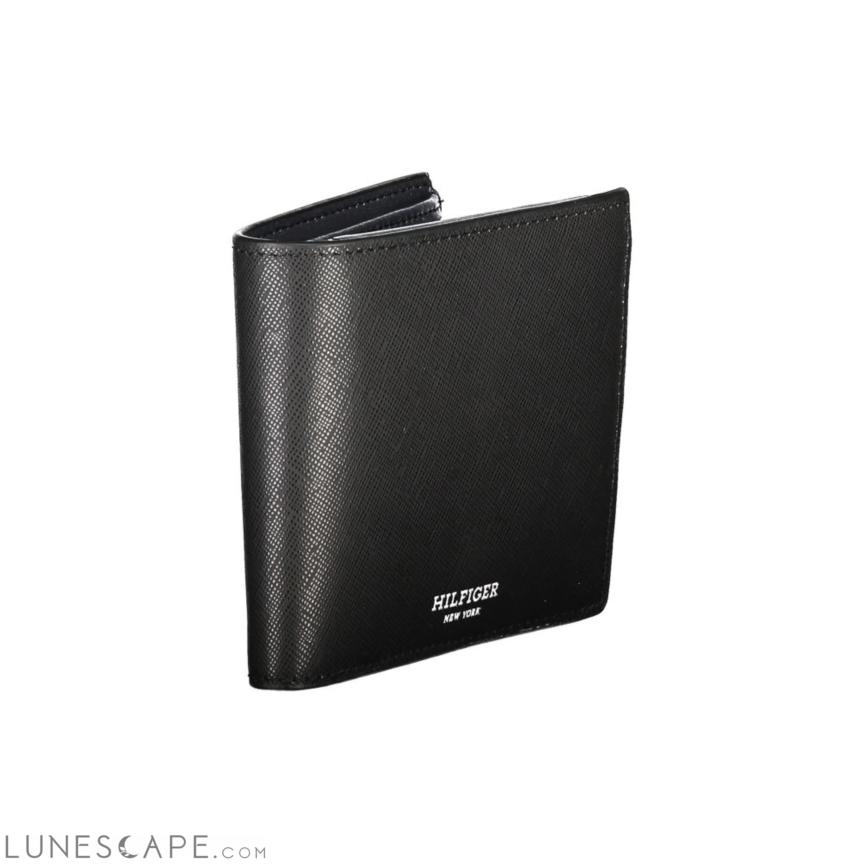 Tommy Hilfiger Black Leather Wallet LUNESCAPE