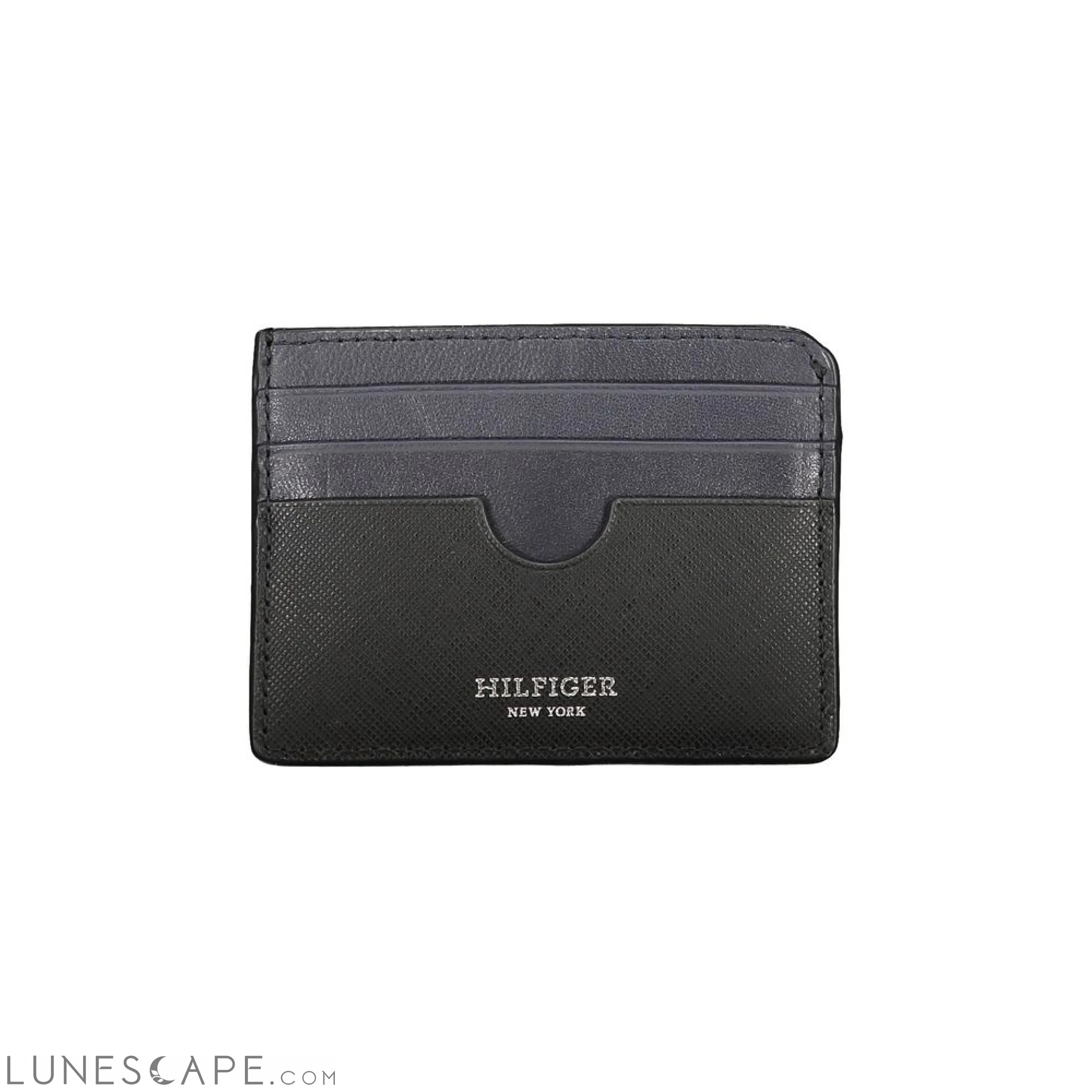 Tommy Hilfiger Black Leather Wallet LUNESCAPE