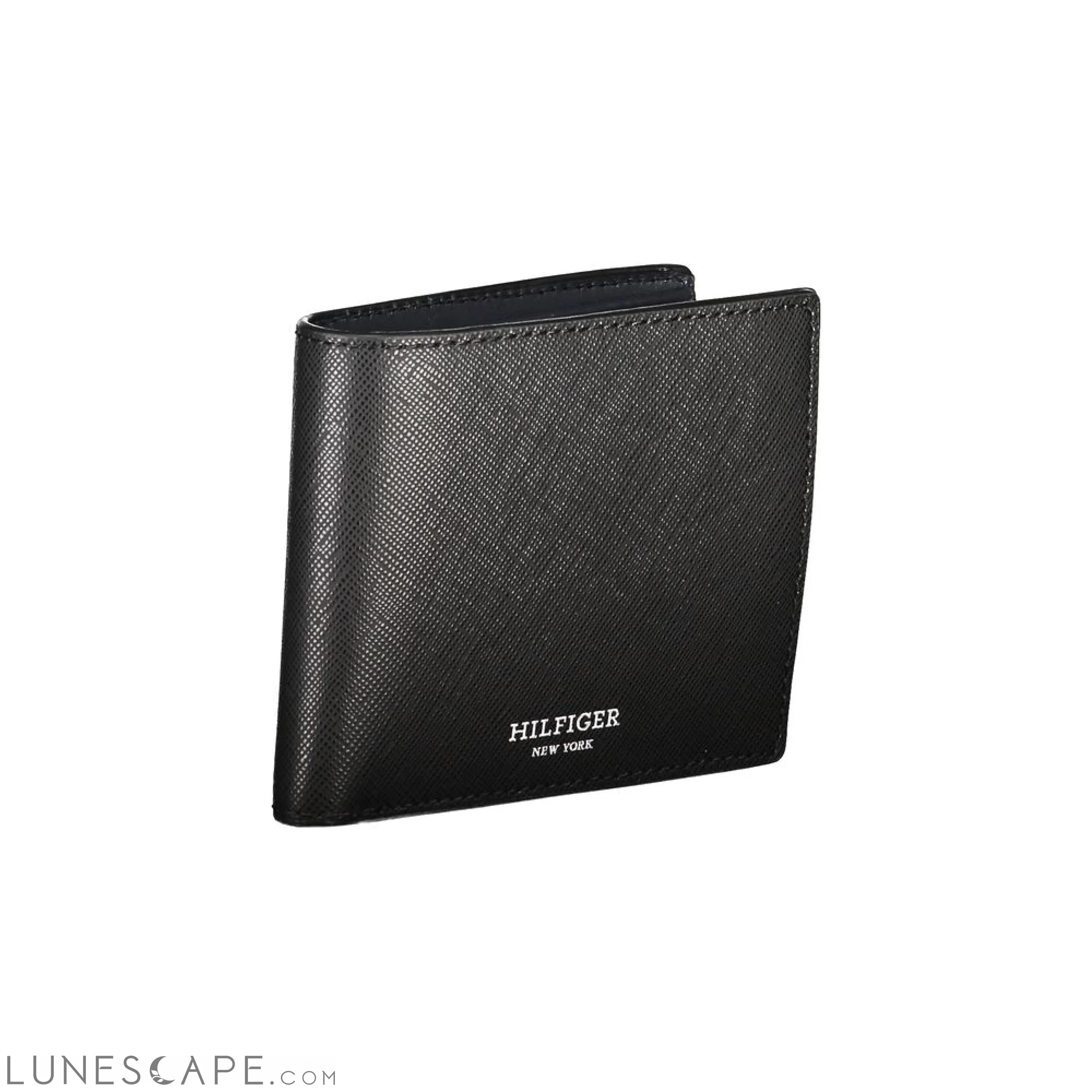 Tommy Hilfiger Black Leather Wallet LUNESCAPE