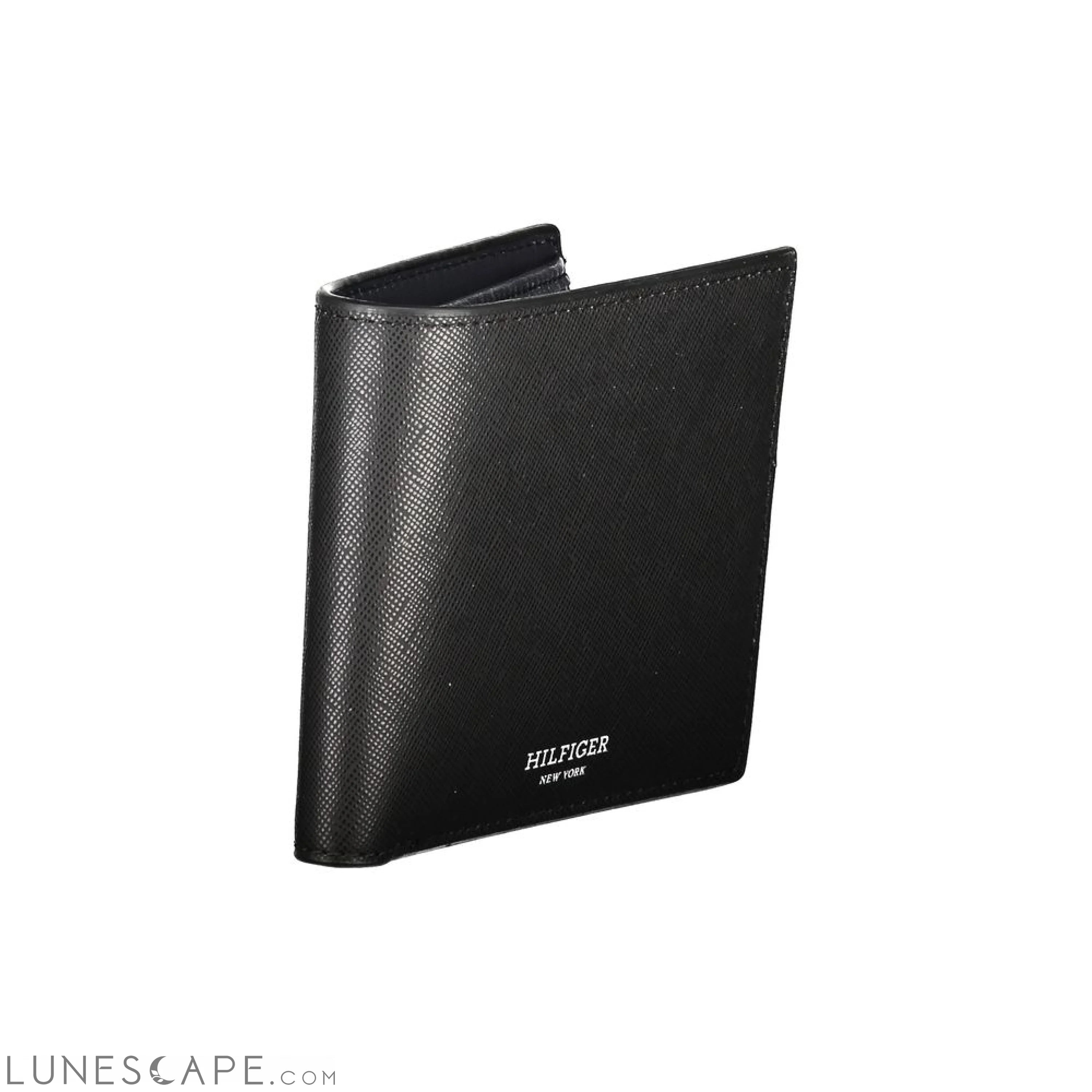 Tommy Hilfiger Black Leather Wallet LUNESCAPE