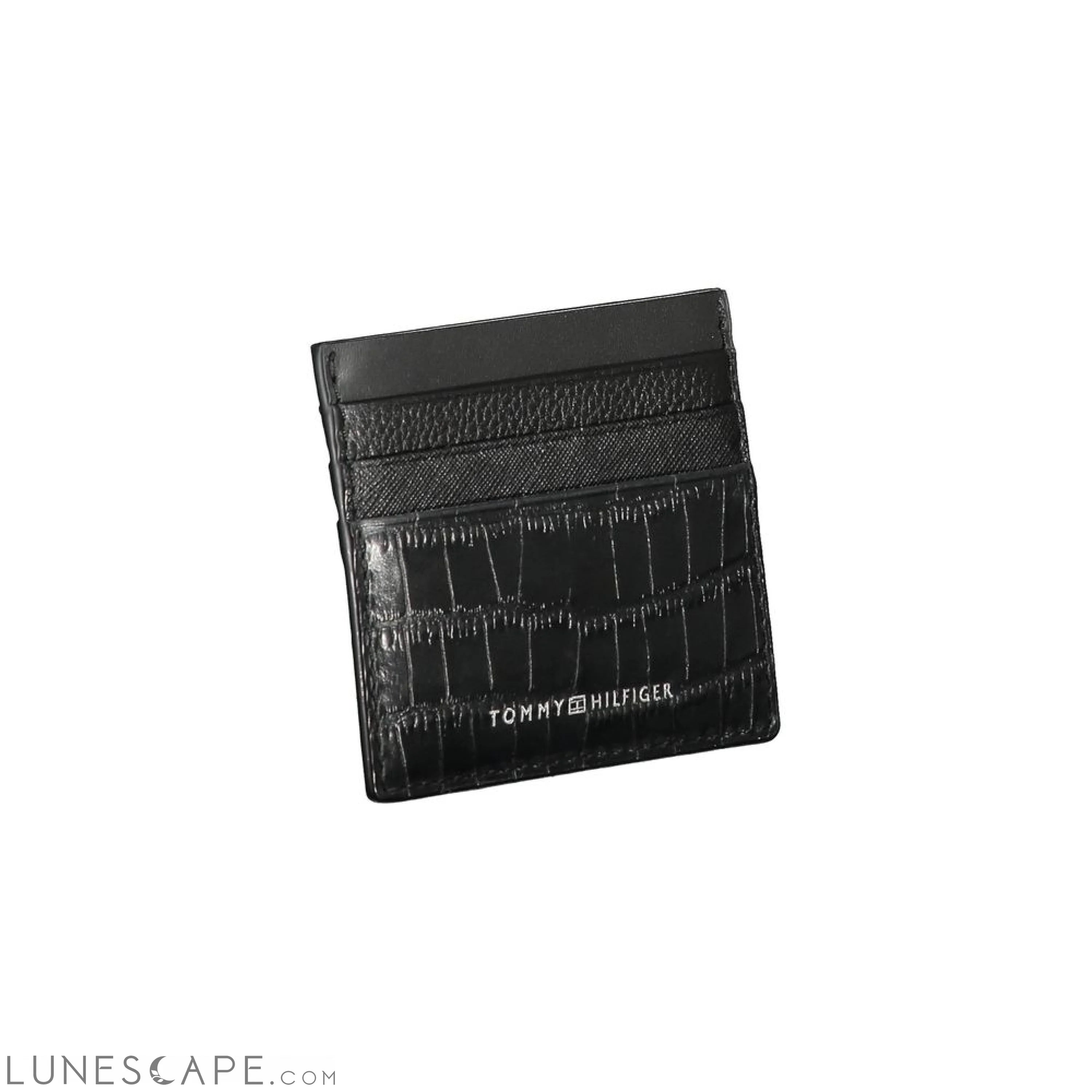 Tommy Hilfiger Black Leather Wallet LUNESCAPE