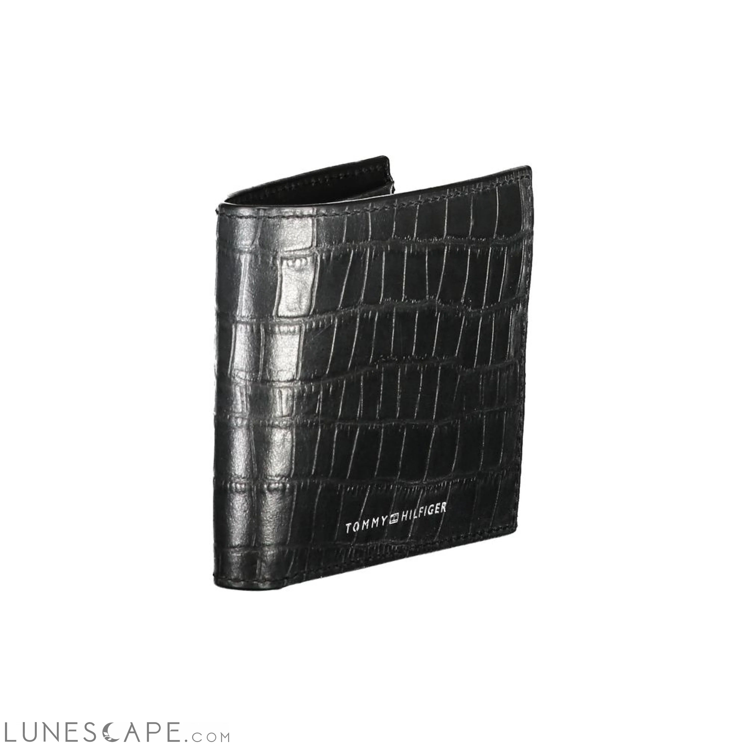 Tommy Hilfiger Black Leather Wallet LUNESCAPE