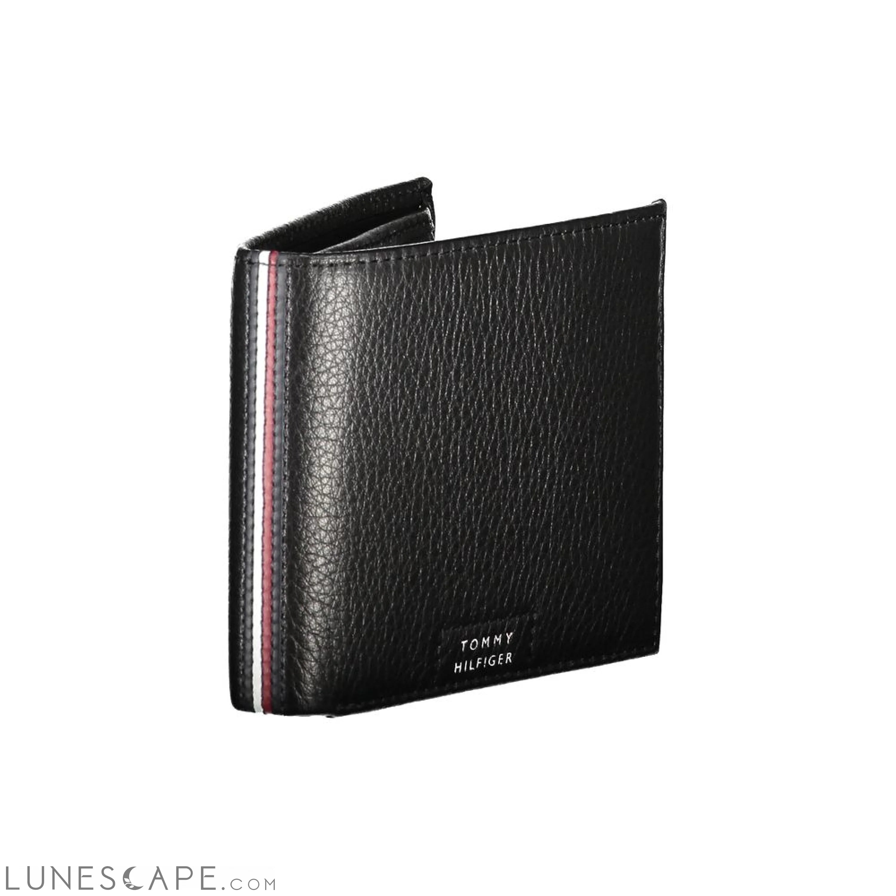 Tommy Hilfiger Black Leather Wallet LUNESCAPE