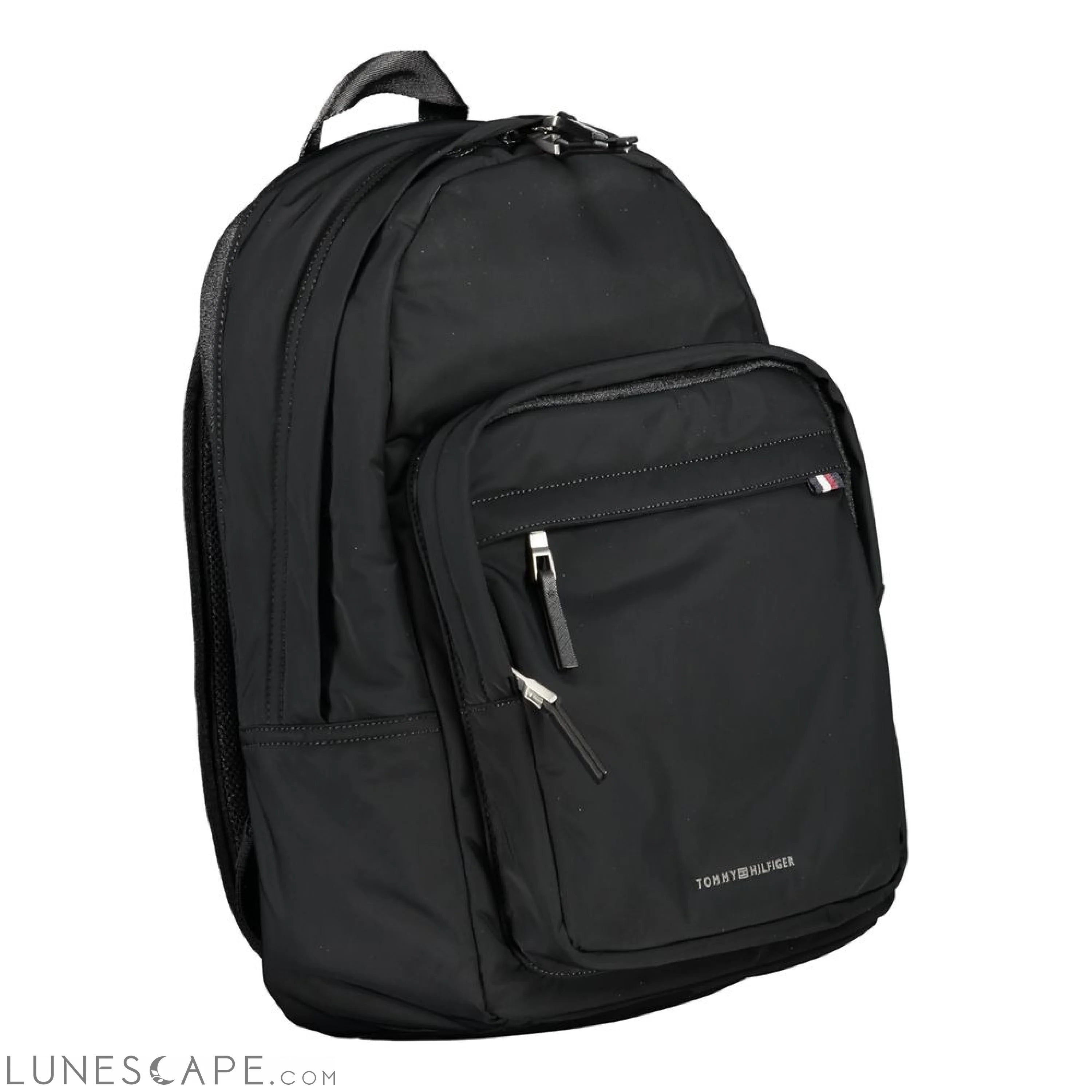 Tommy Hilfiger Black Polyester Backpack LUNESCAPE