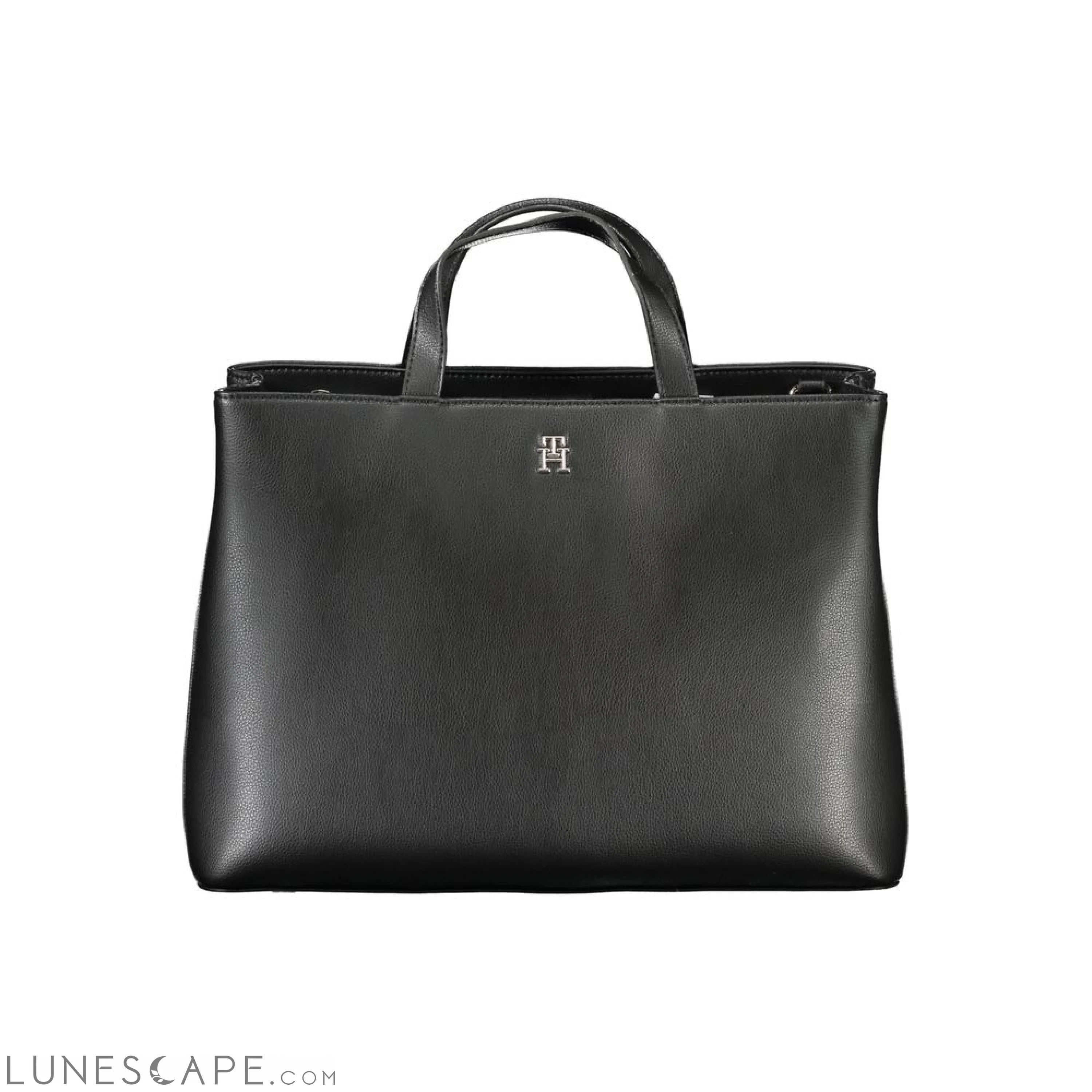 Tommy Hilfiger Black Polyester Handbag LUNESCAPE