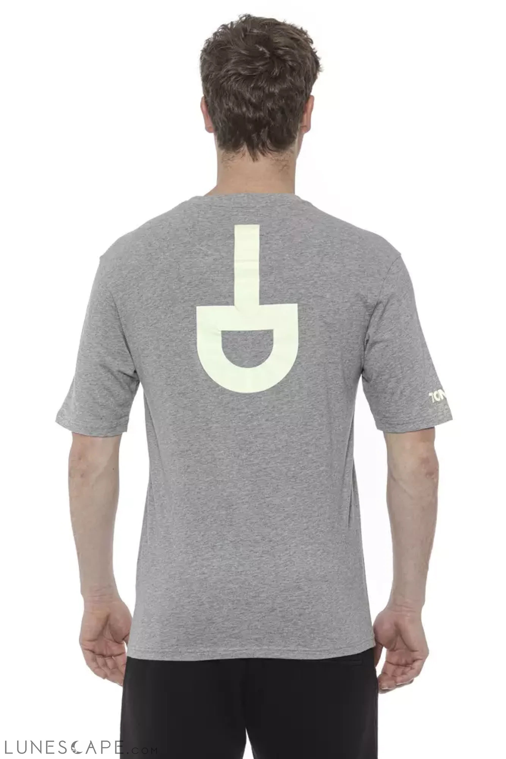 Tond Gray Cotton Men T-Shirt LUNESCAPE