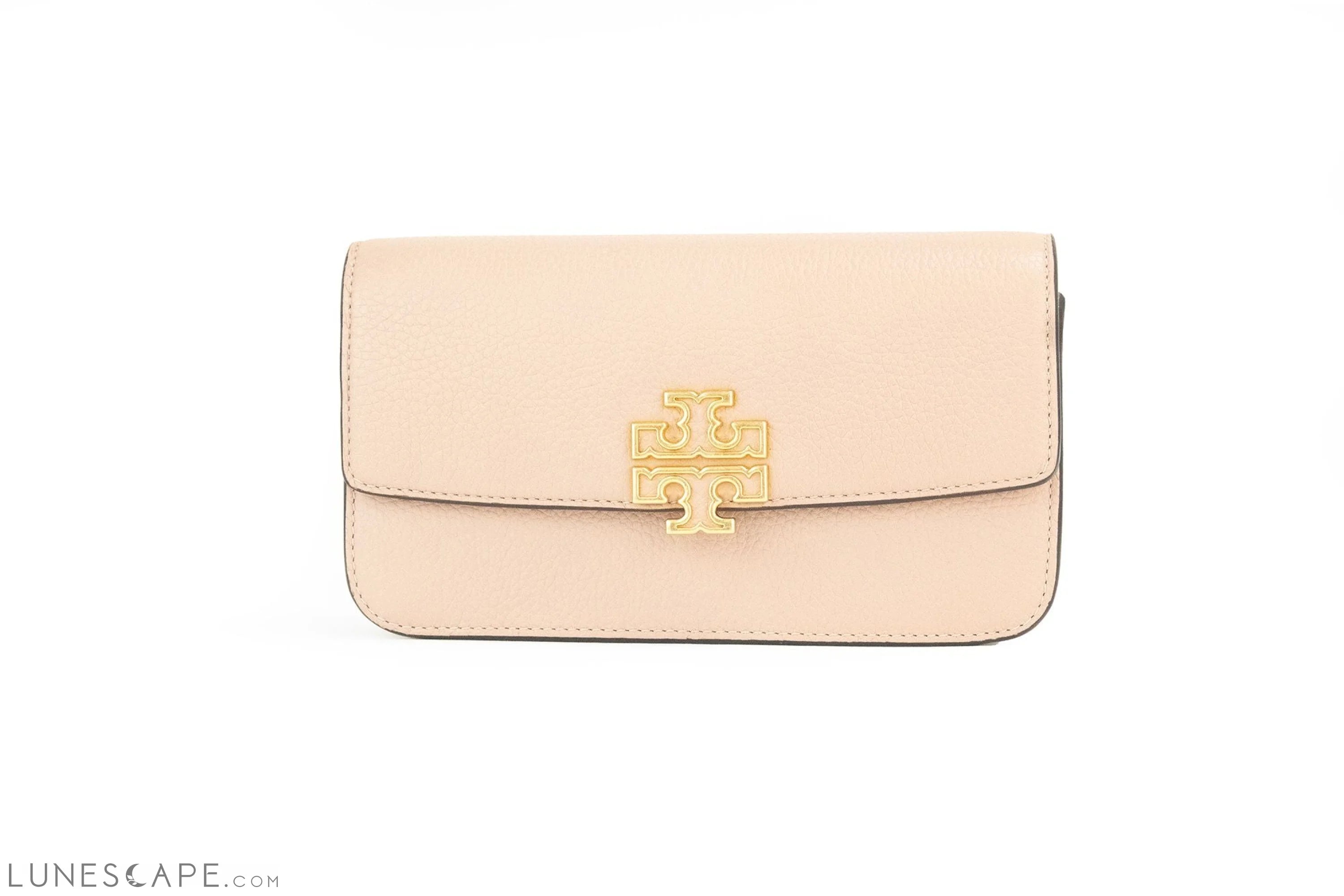 Tory Burch Britten Small Meadowsweet Leather Chain Wallet Crossbody Bag LUNESCAPE