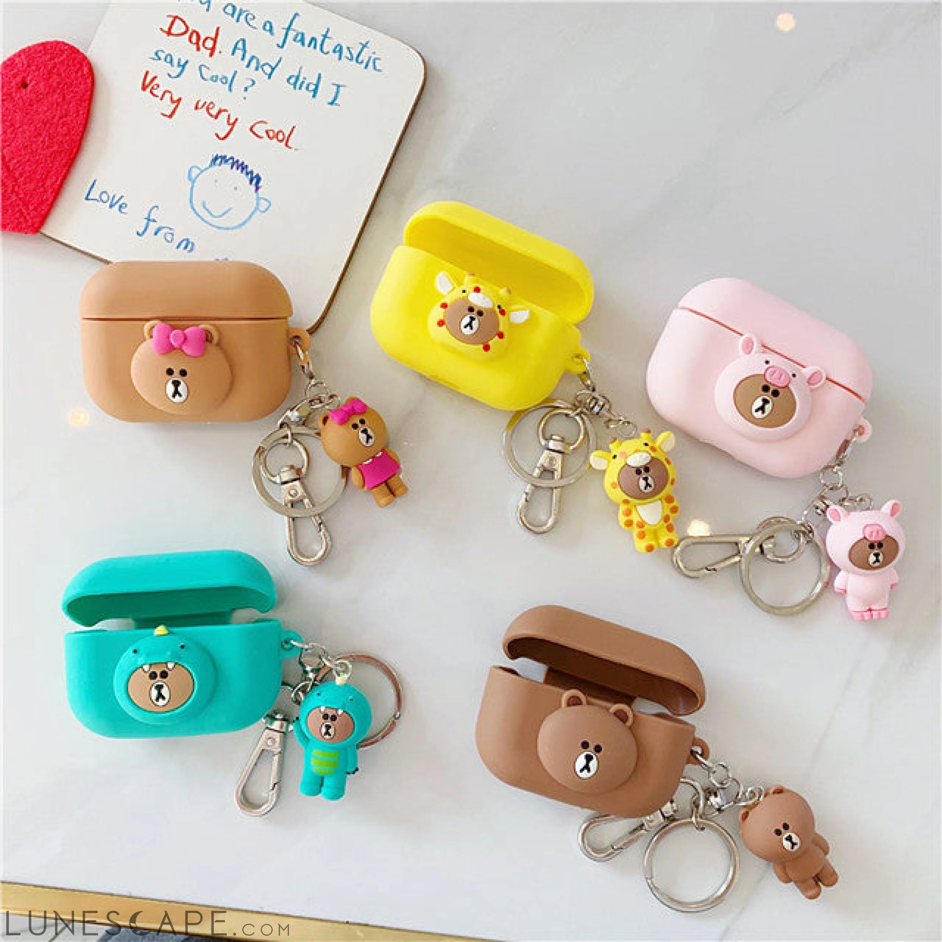 TPU Soft Lovely Cartoon Pattern AirPods Pro Case LUNESCAPE