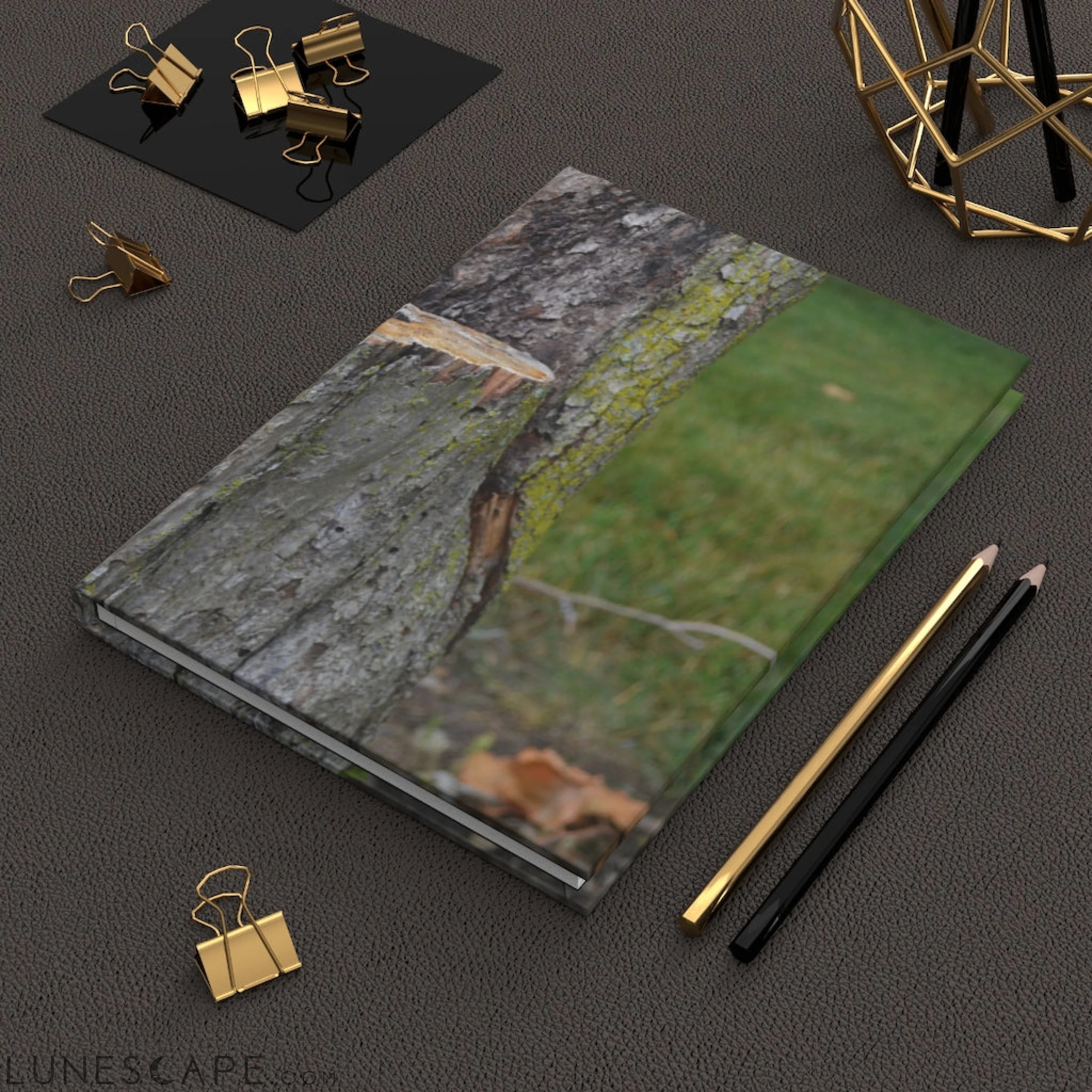 Tree Stump Hardcover Journal Matte LUNESCAPE