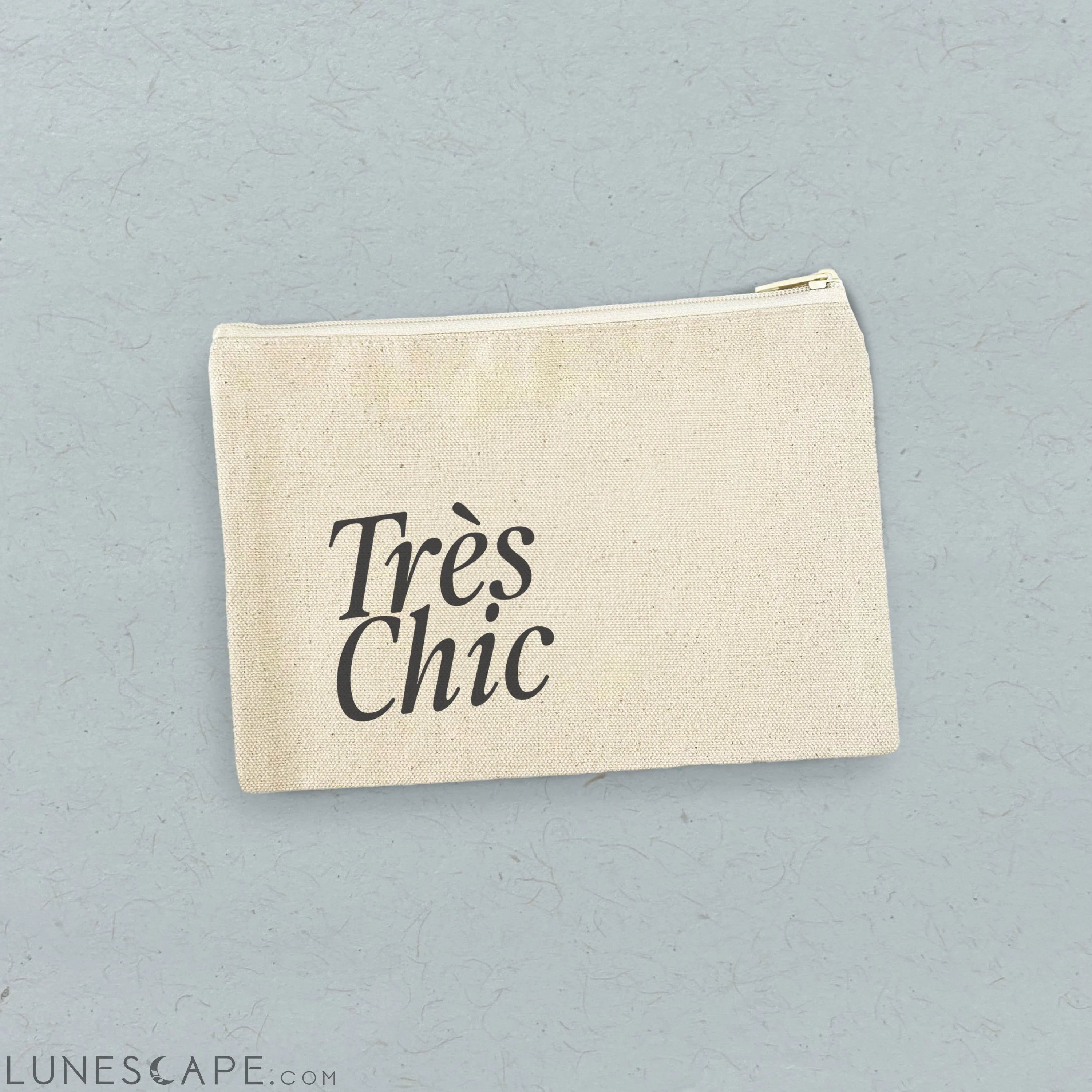 Tres Chic - Canvas Zipper Pouch LUNESCAPE