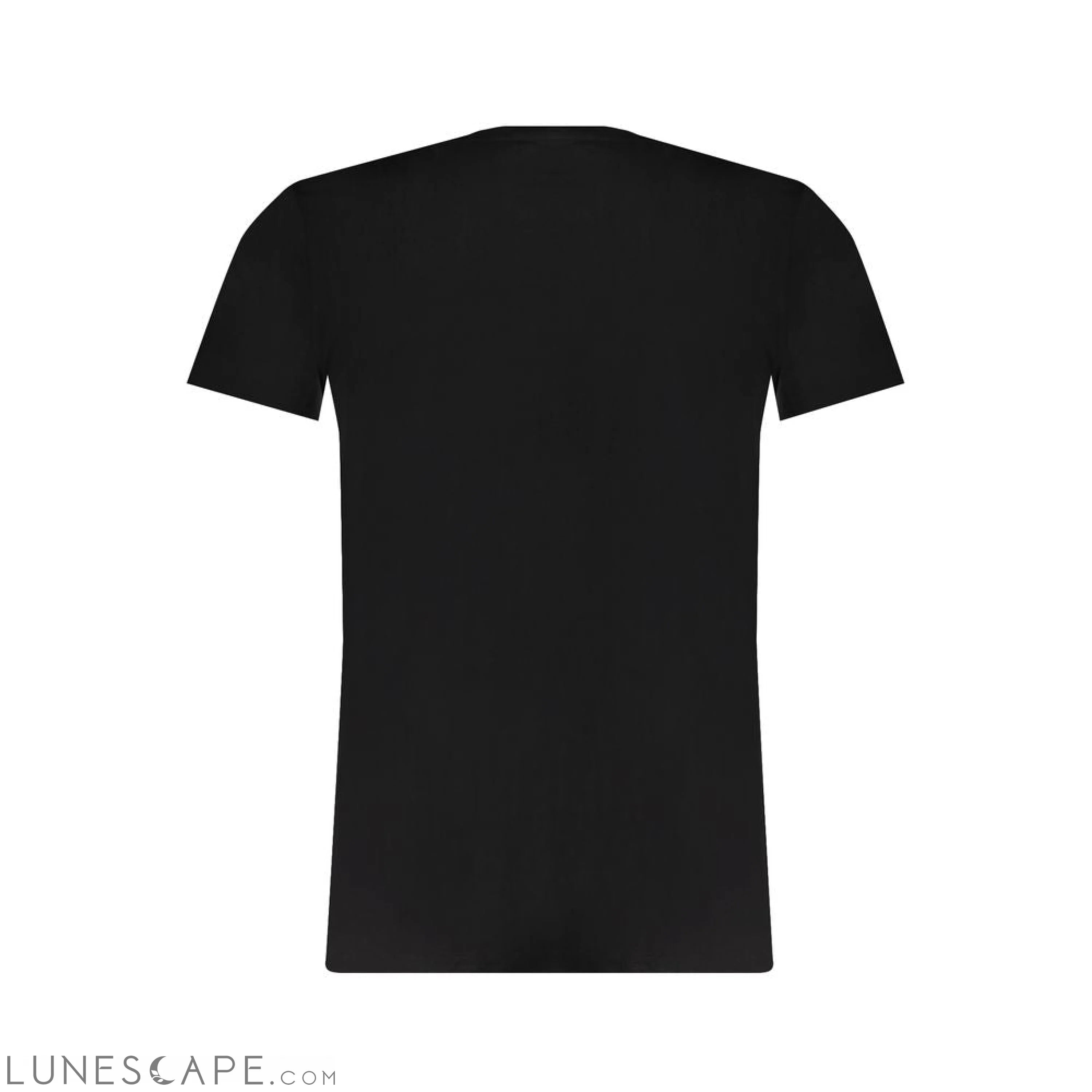 Trussardi Black Cotton T-Shirt LUNESCAPE