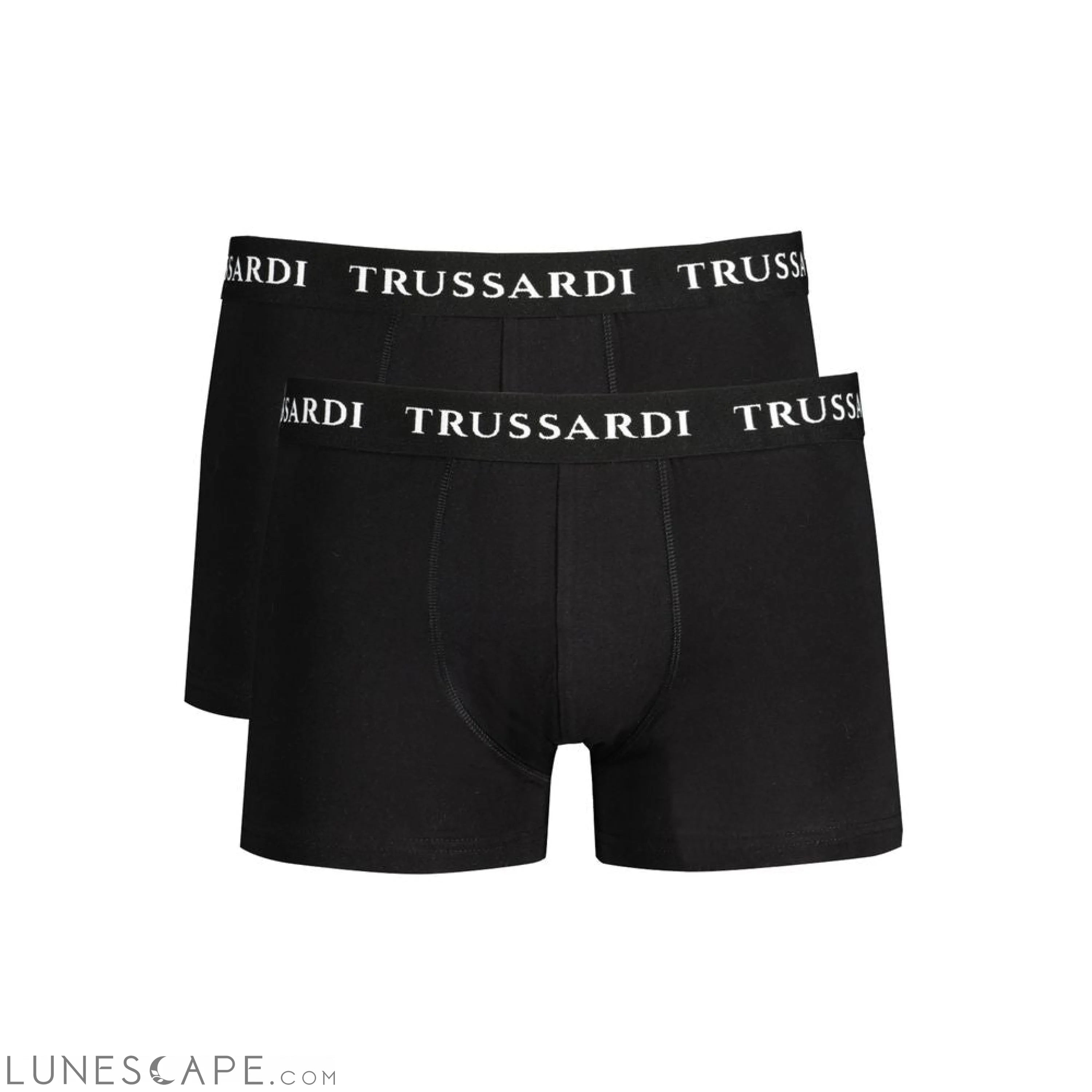 Trussardi Black Cotton Underwear L Boxer Briefs