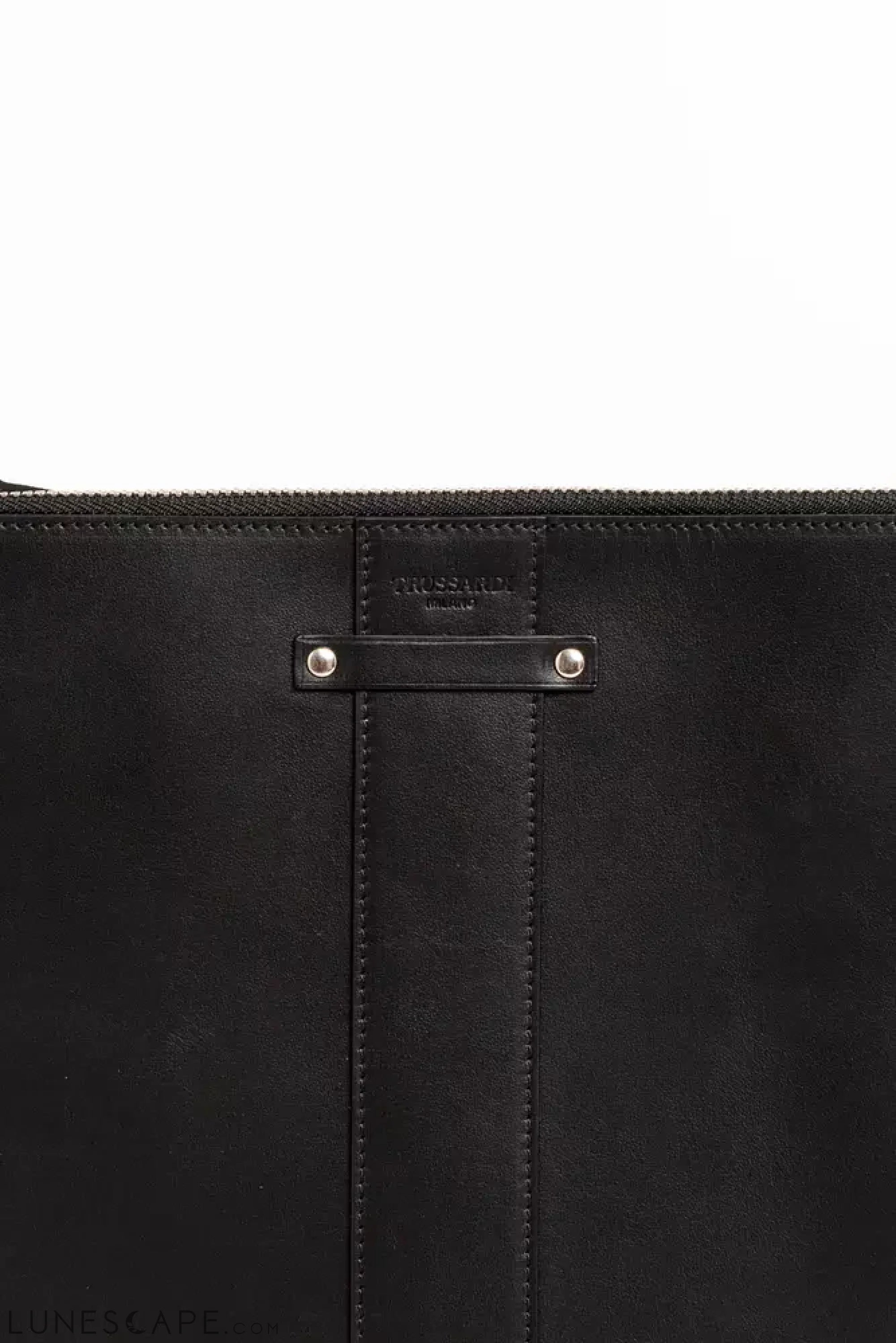 Trussardi Black Leather Men Wallet LUNESCAPE