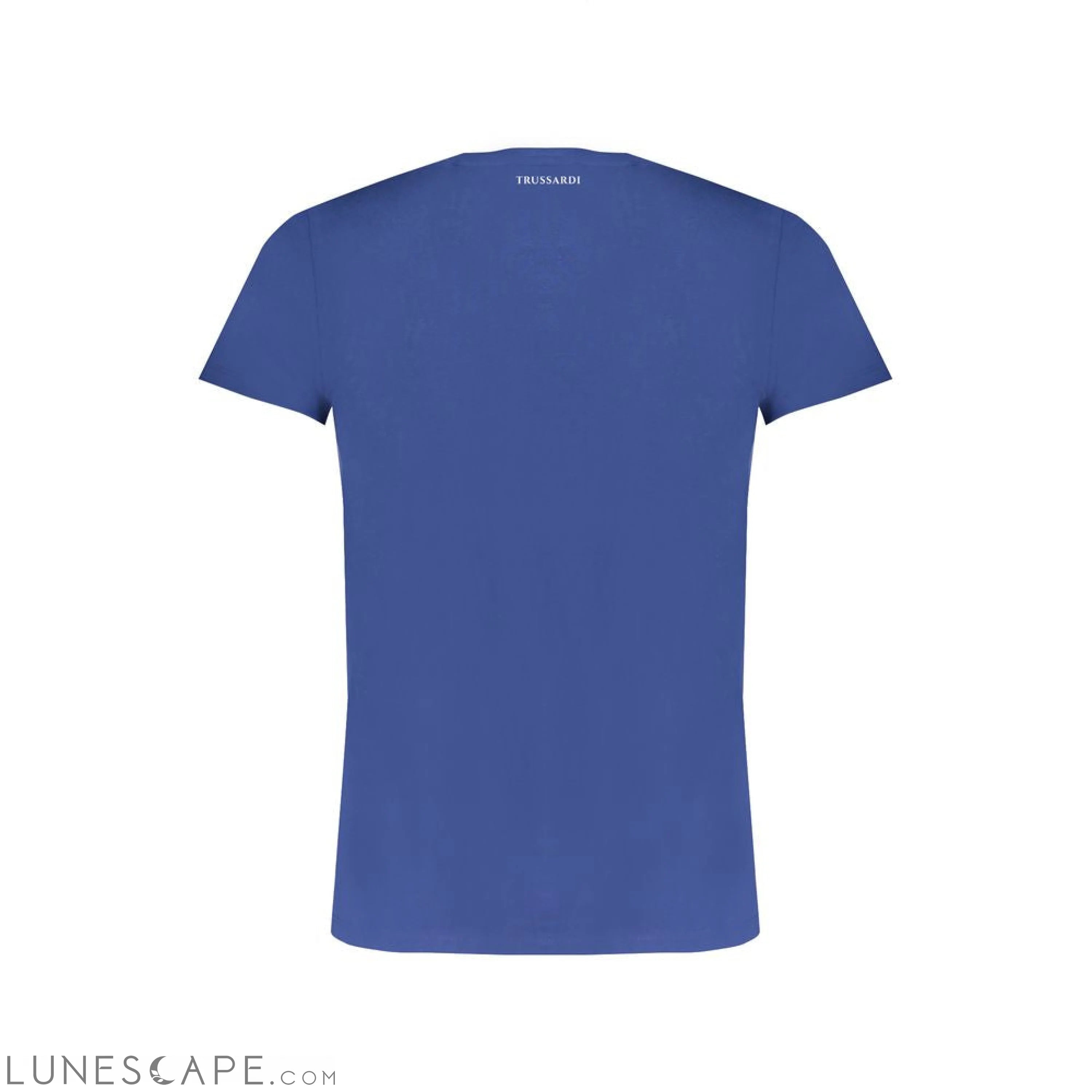 Trussardi Blue Cotton T-Shirt LUNESCAPE