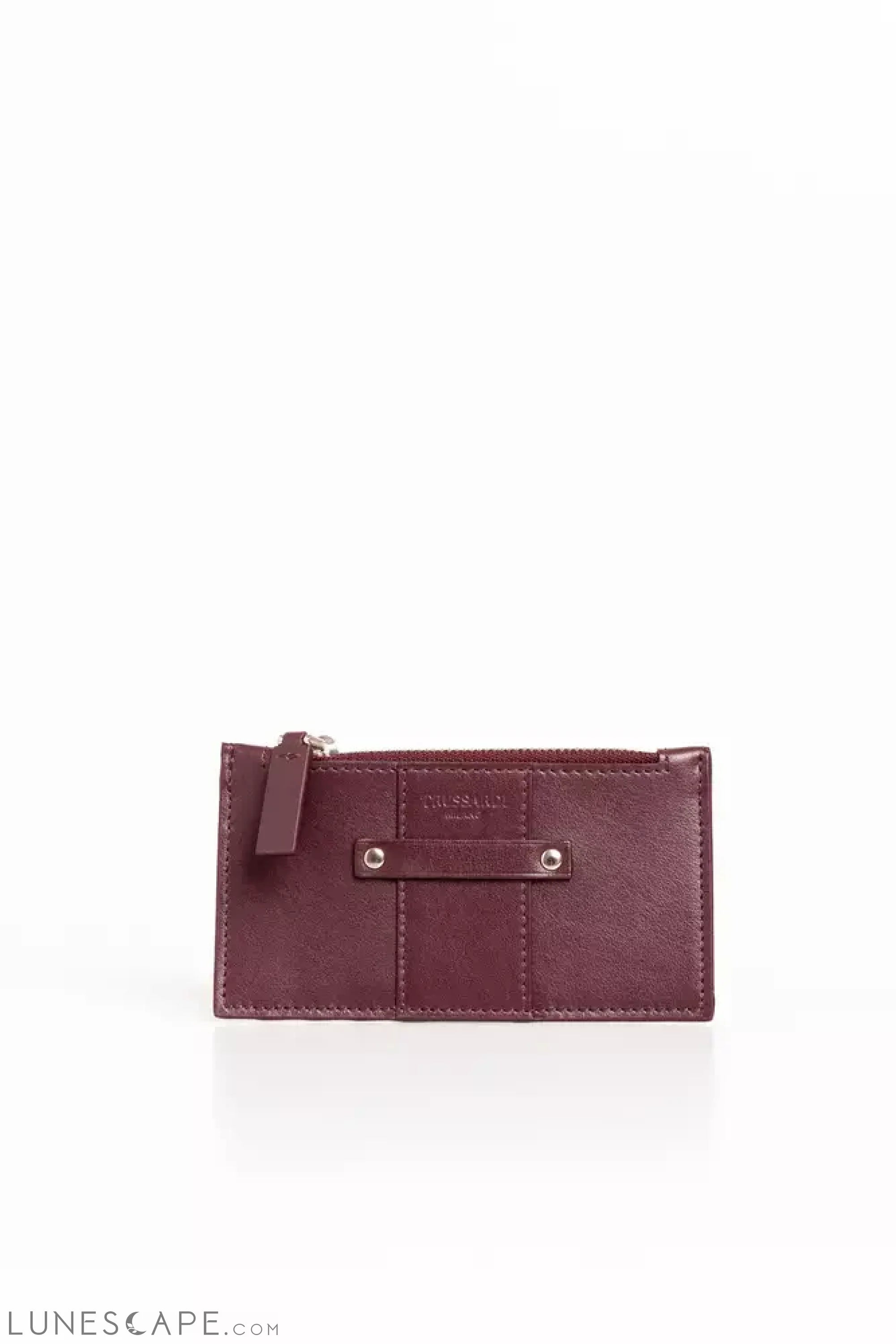 Trussardi Brown Leather Men Cardholder LUNESCAPE