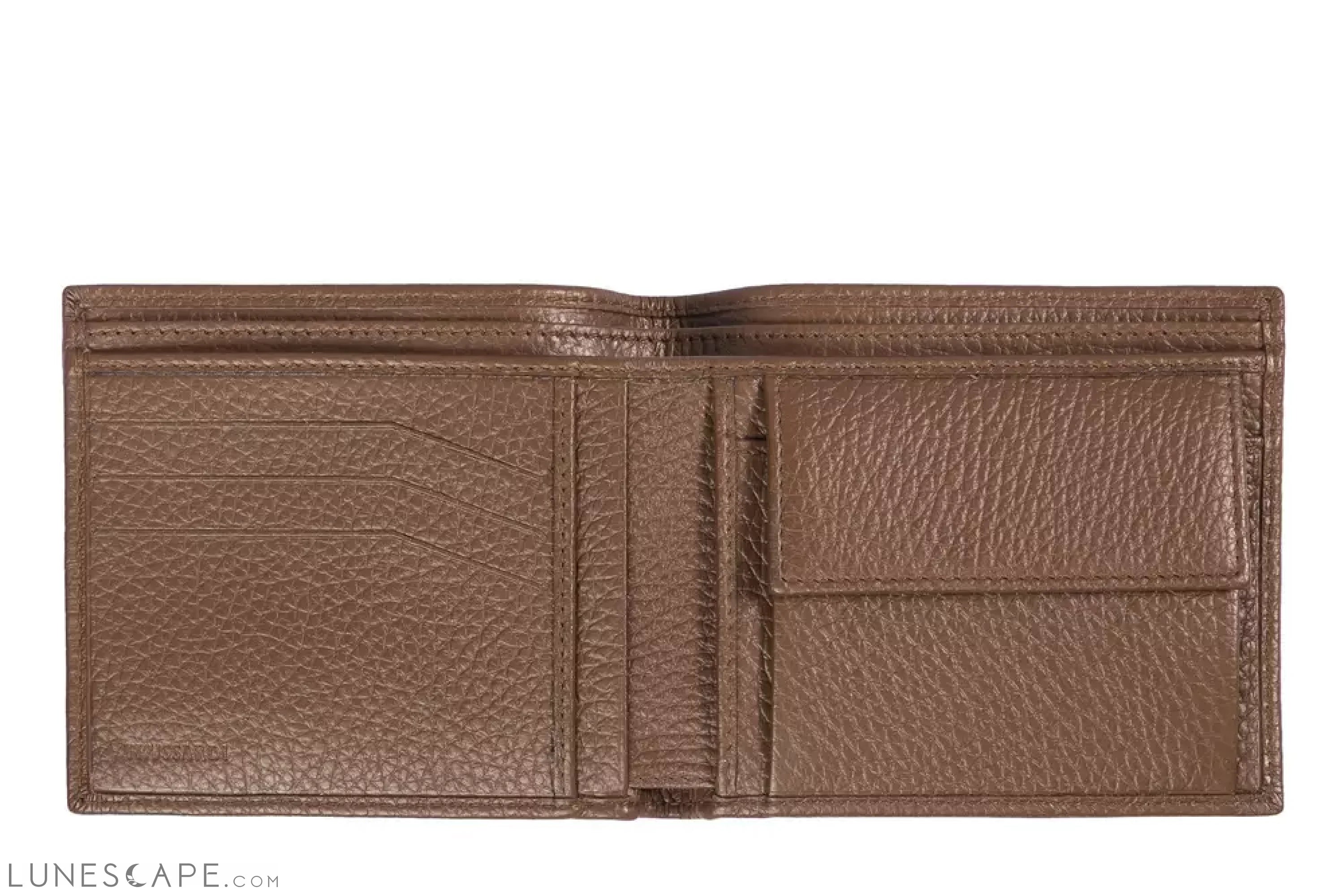 Trussardi Brown Leather Men Wallet LUNESCAPE