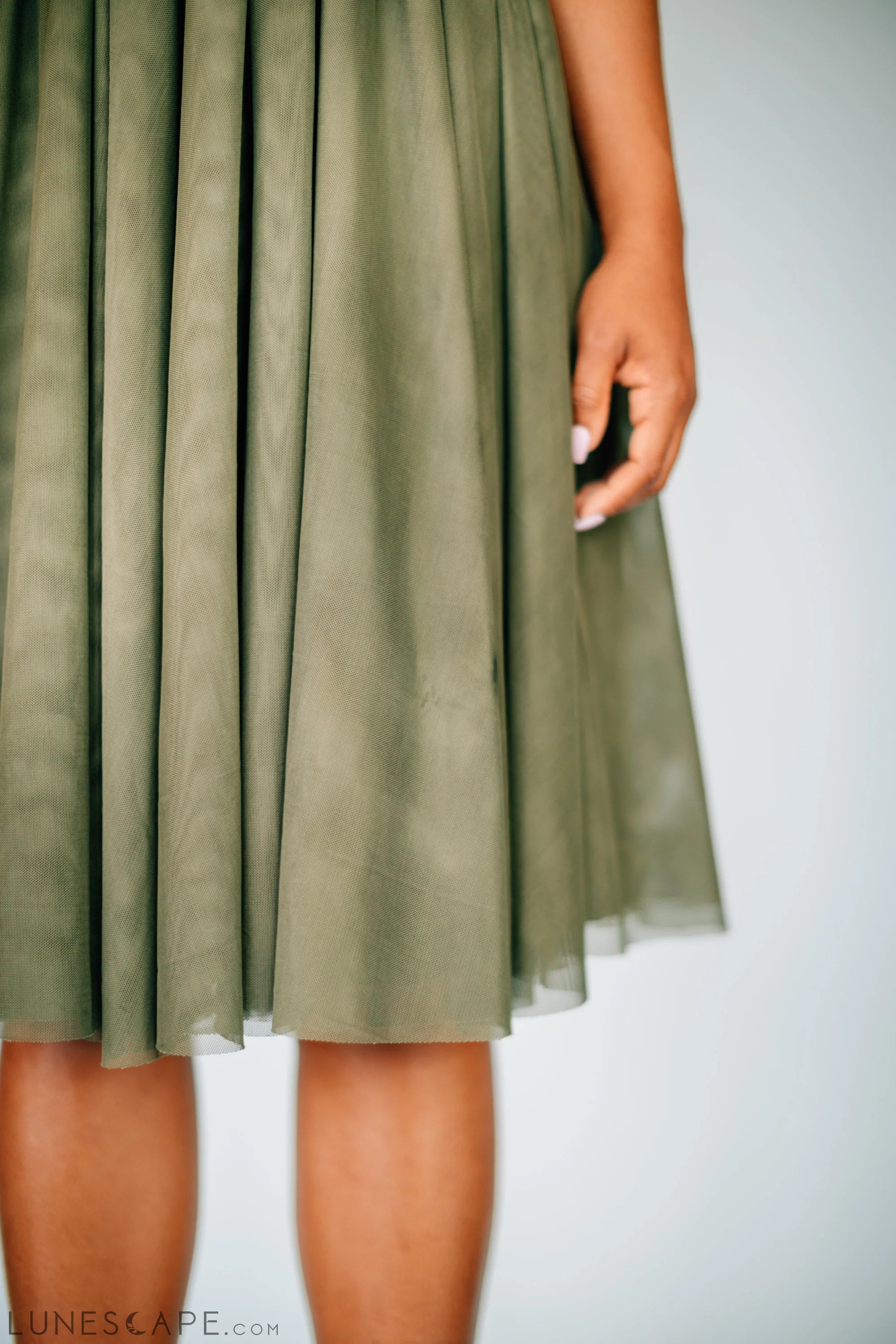 Tulle Swingy Skirt - Gray LUNESCAPE