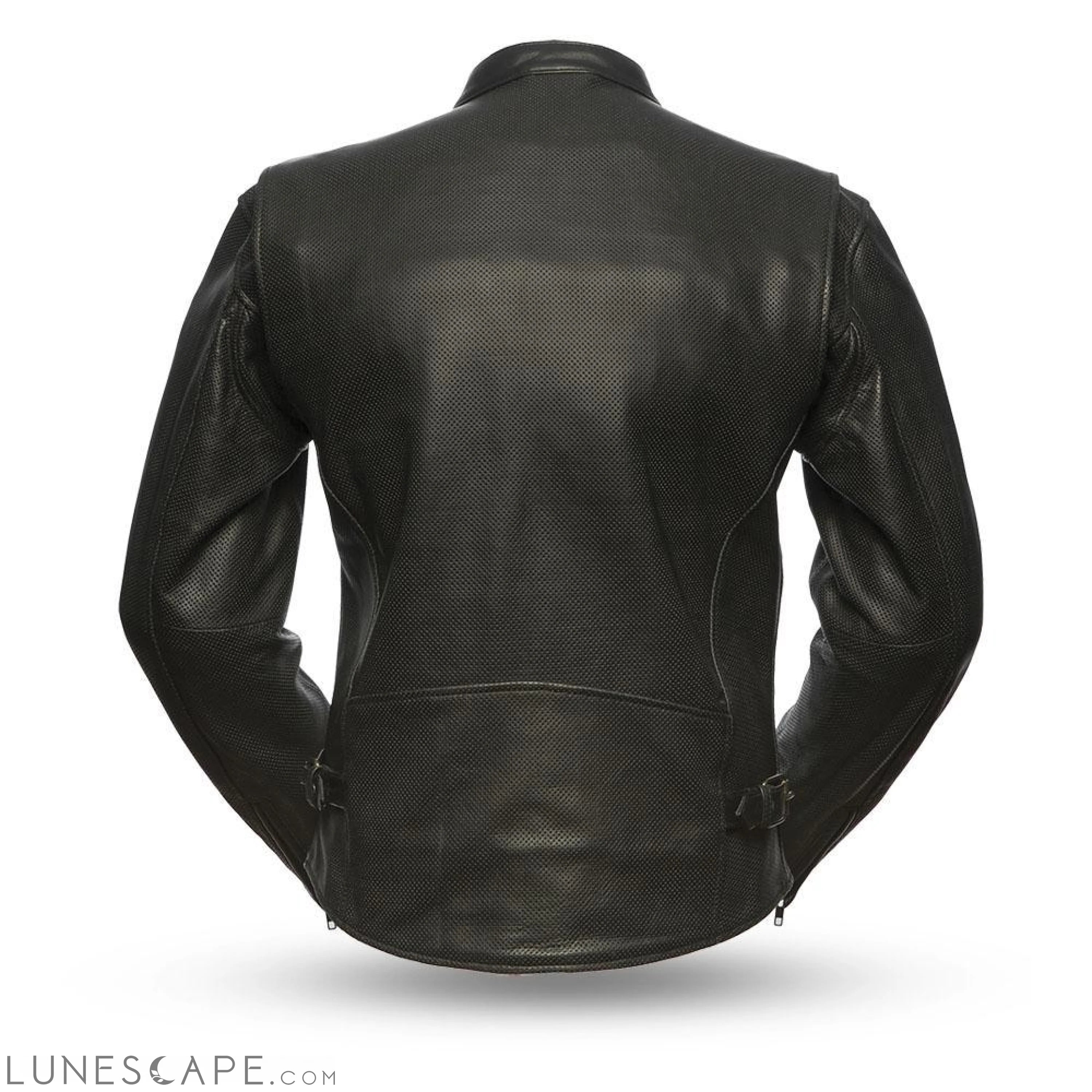 Turbine - Perforated Men's Leather Jacket LUNESCAPE