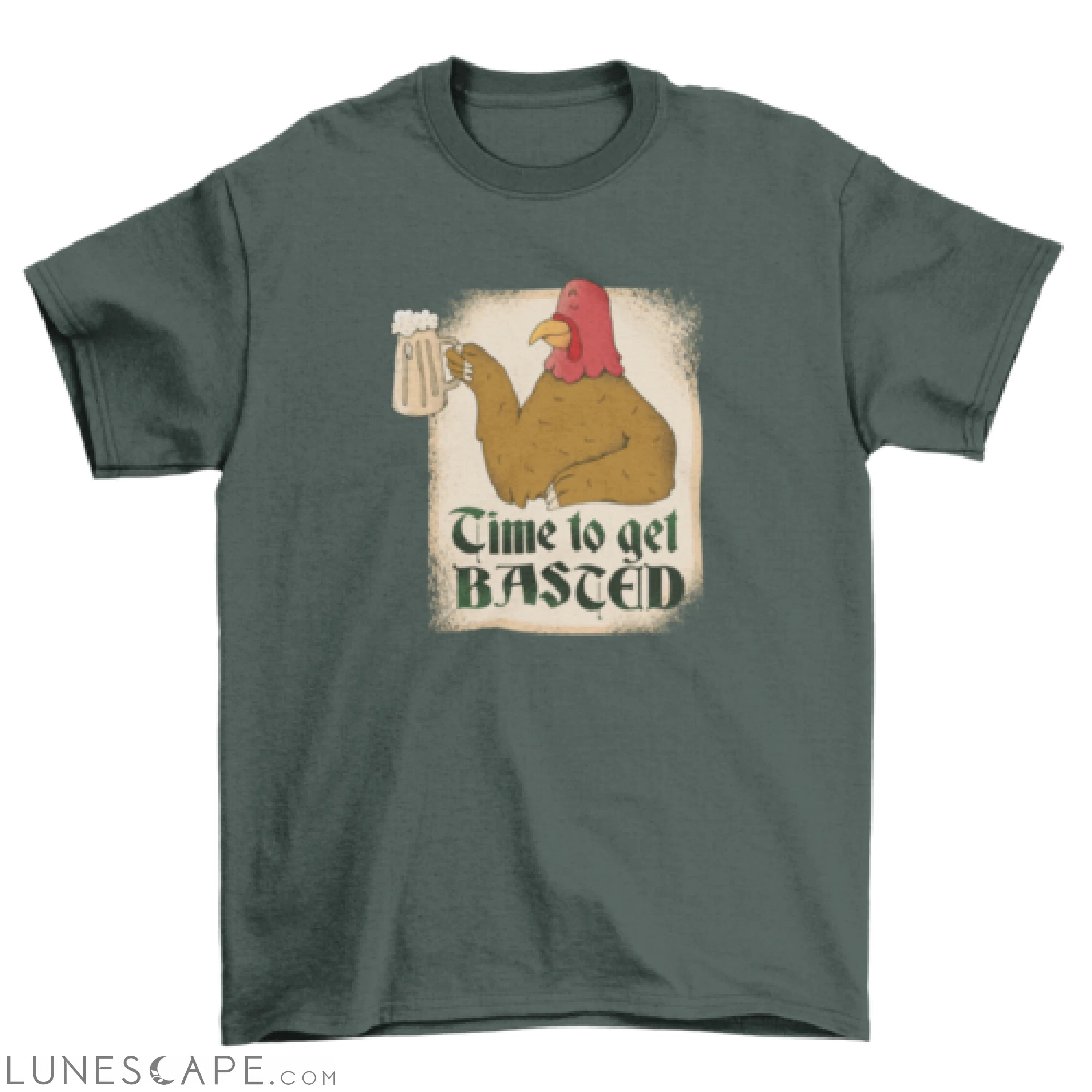 Turkey Basted T-shirt Design LUNESCAPE