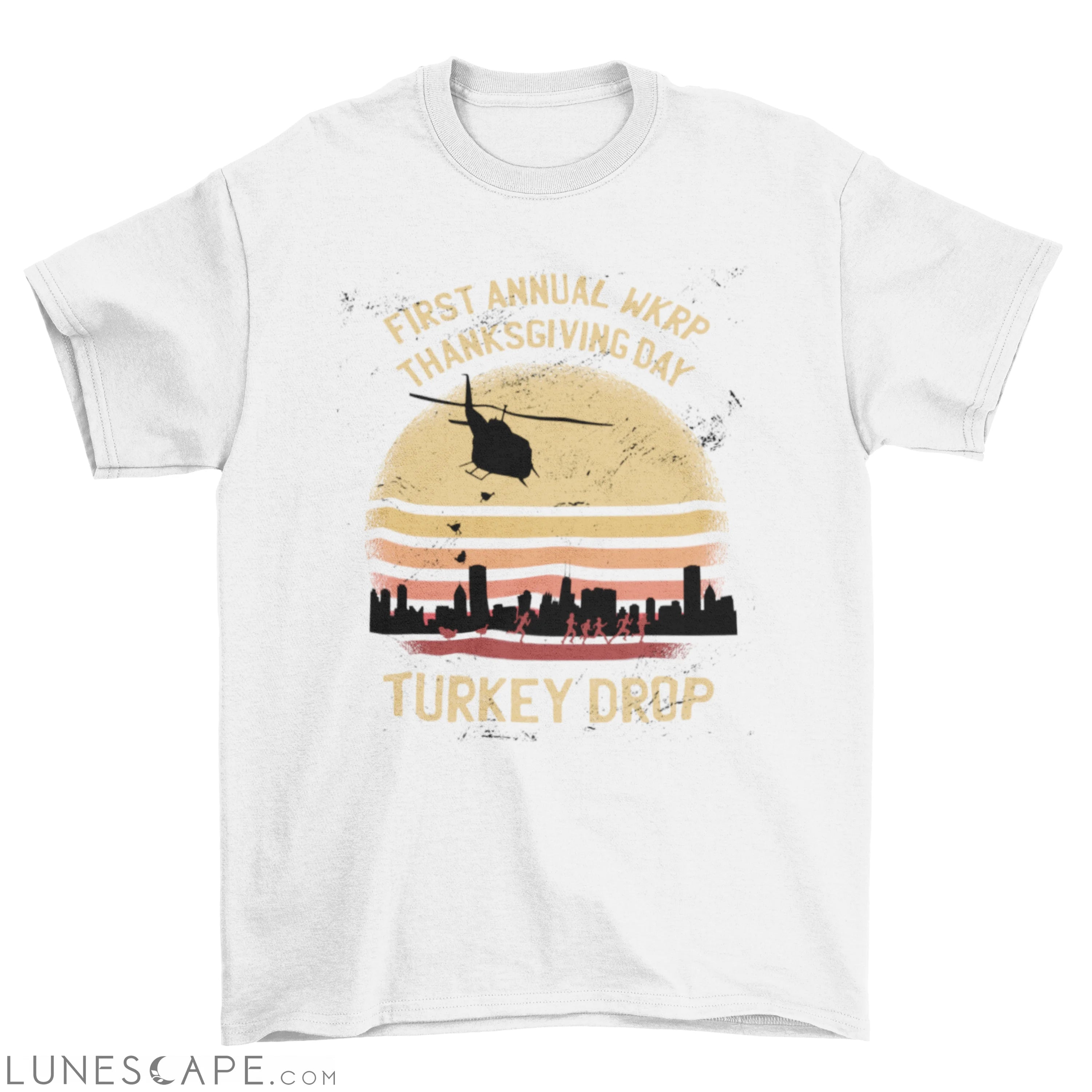 Turkey Drop Thanksgiving T-shirt LUNESCAPE