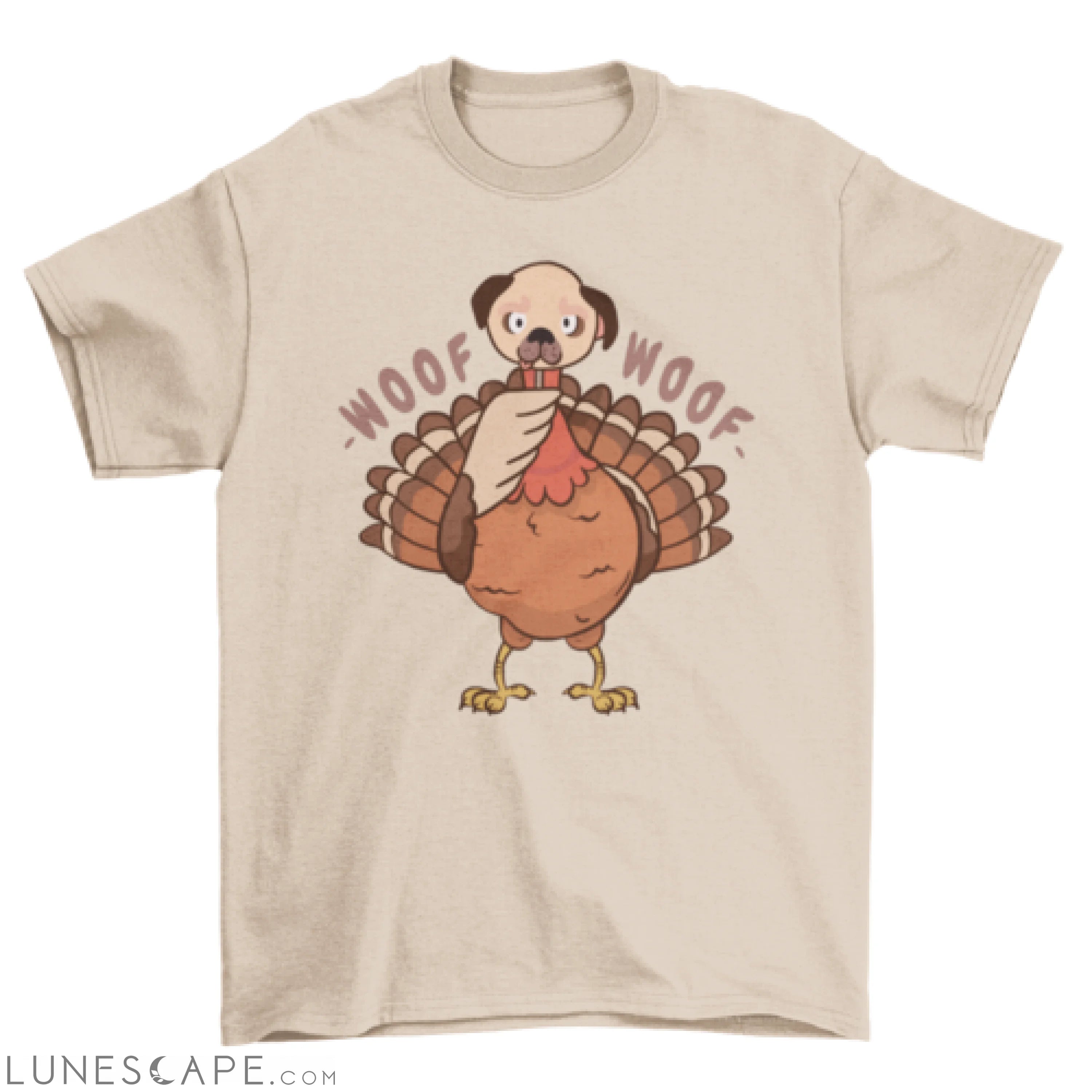 Turkey with a dog mask t-shirt LUNESCAPE