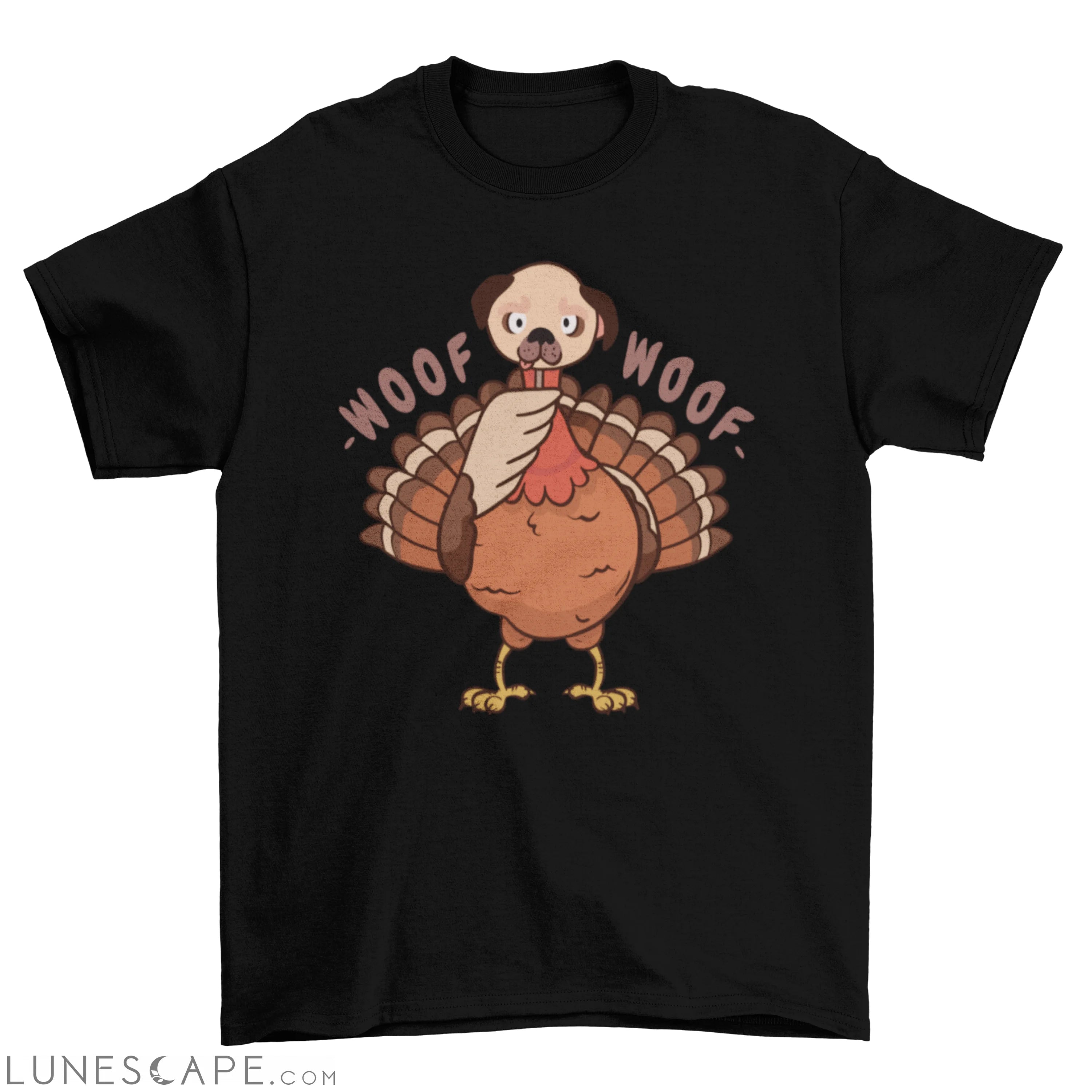 Turkey with a dog mask t-shirt LUNESCAPE