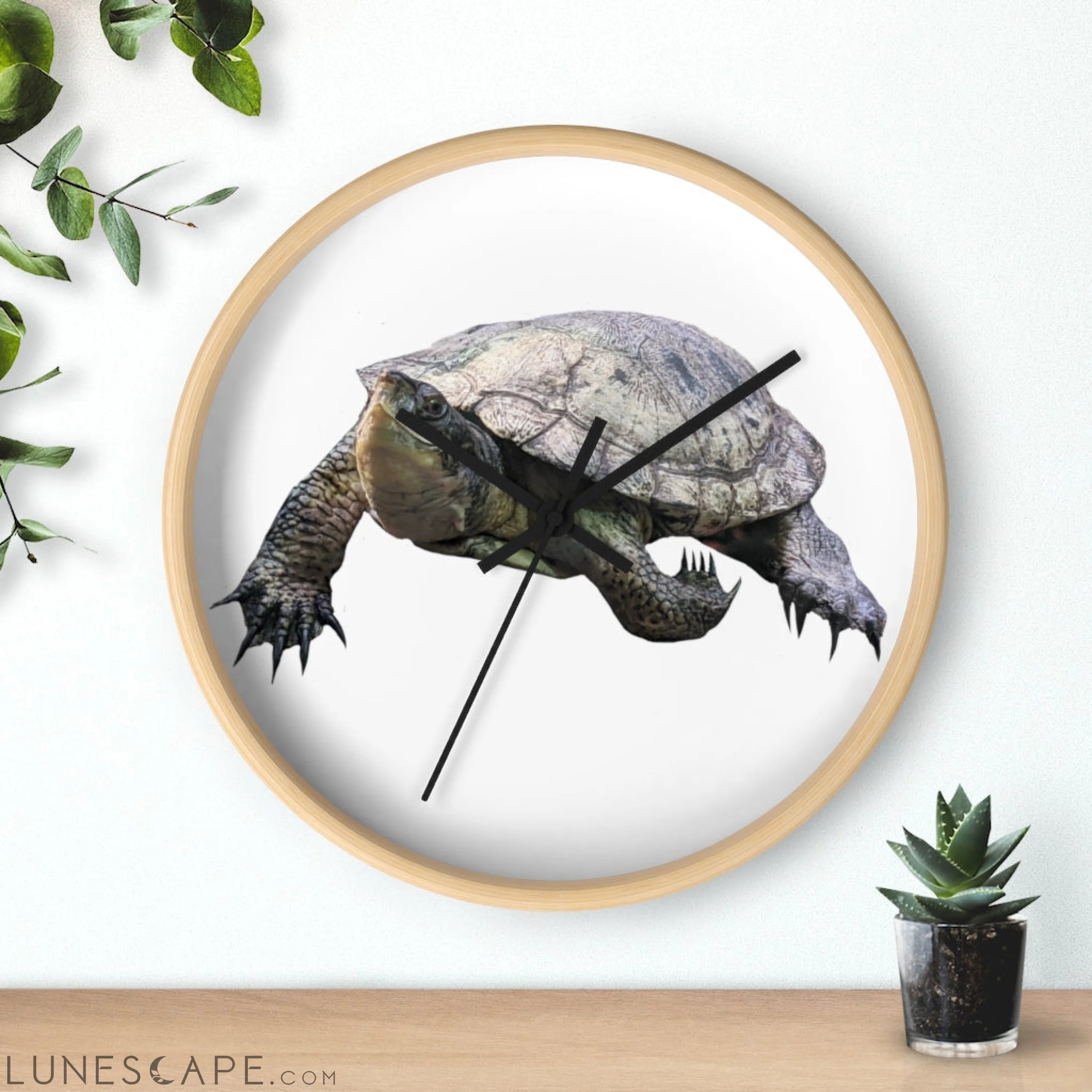 Turtle Wall clock LUNESCAPE