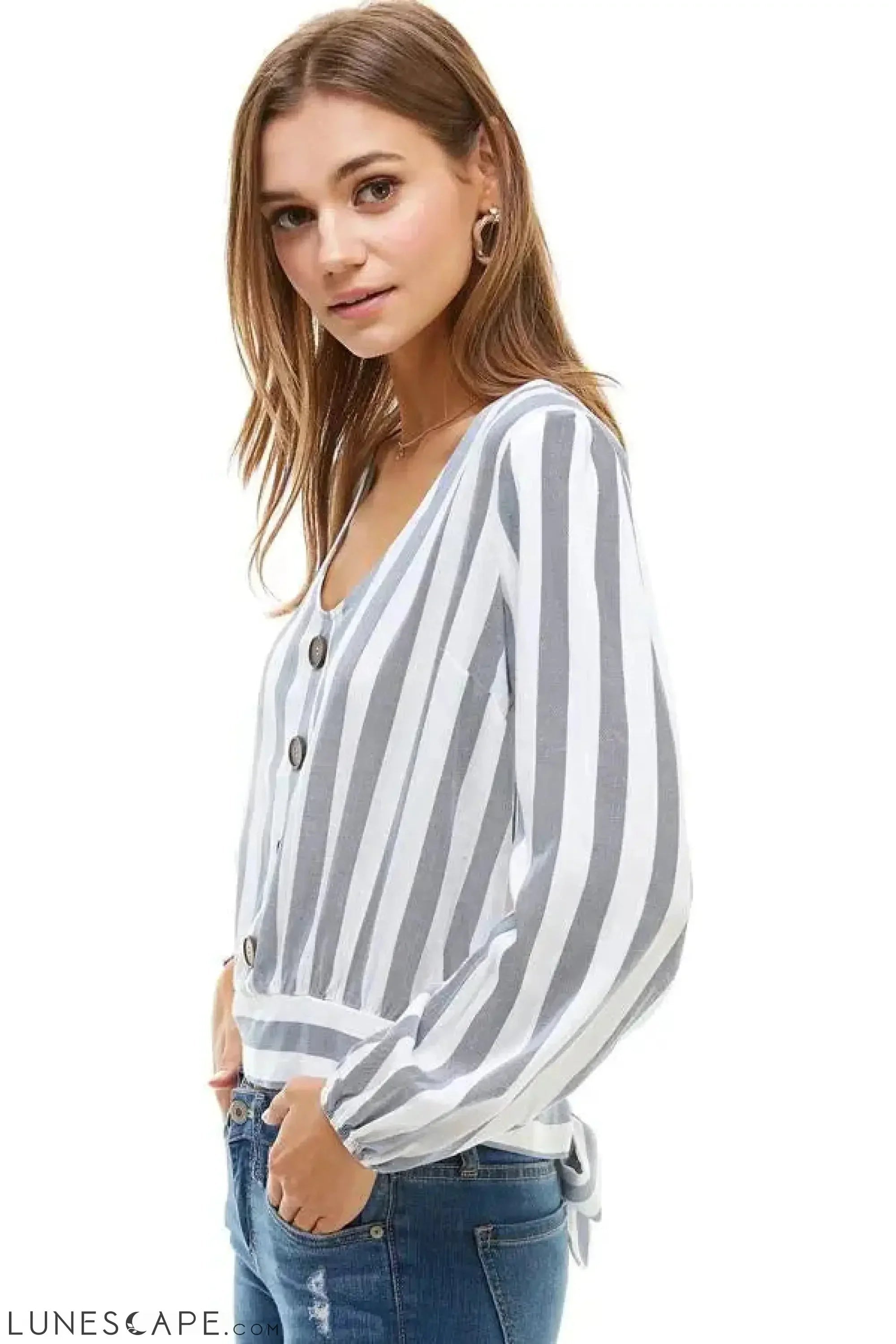 Tuscany Striped Top LUNESCAPE