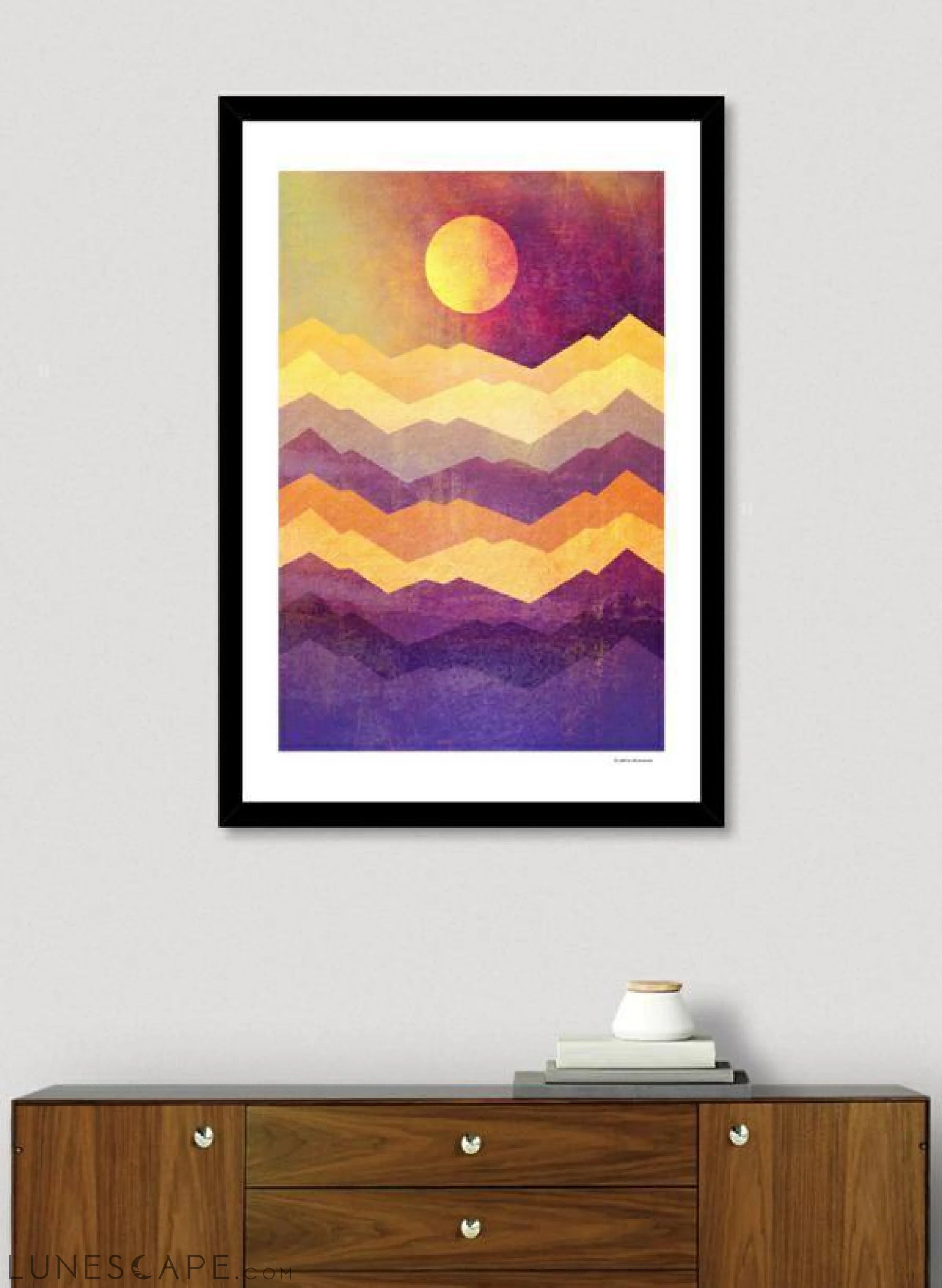Twilight Shadows Framed Print LUNESCAPE