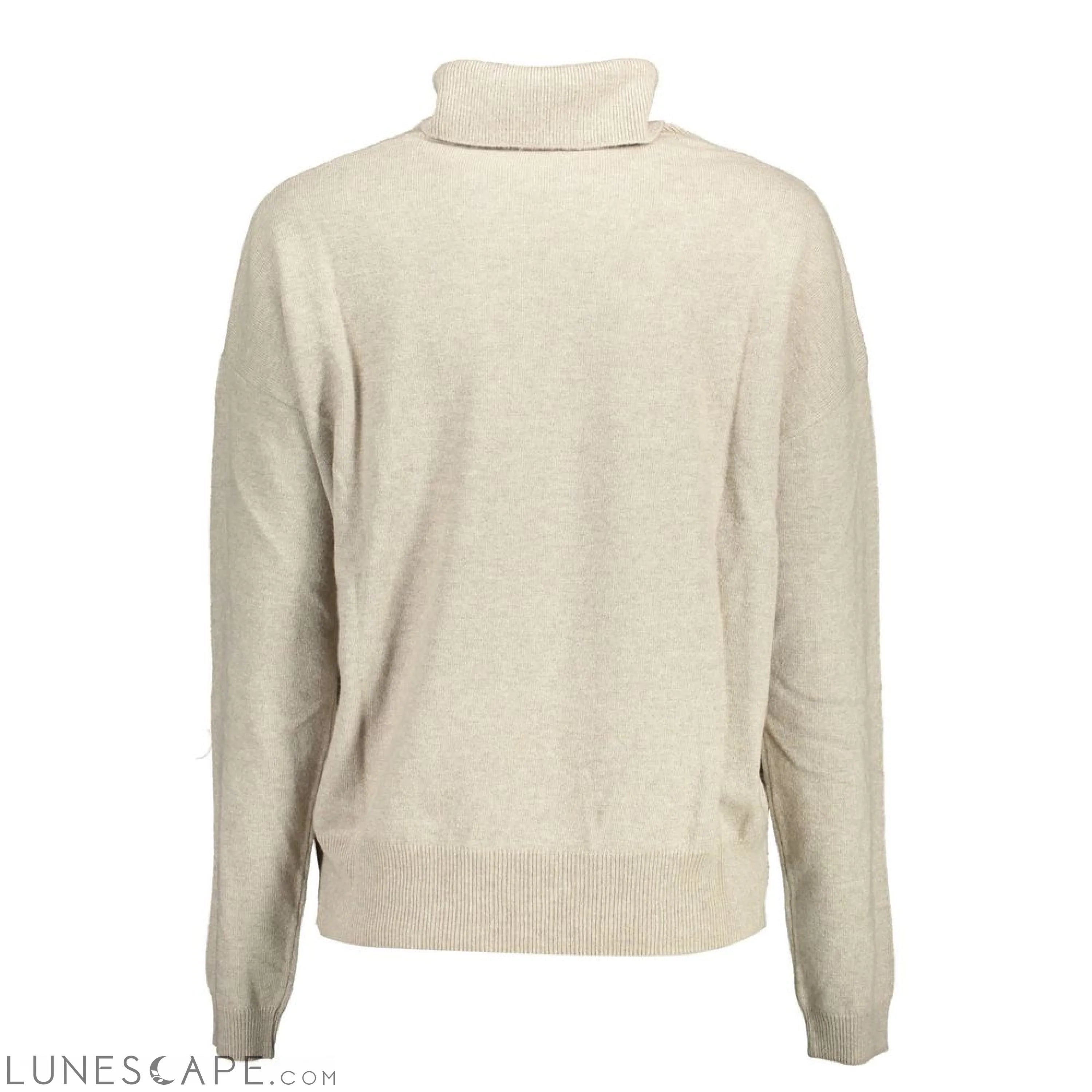 U.S. POLO ASSN. Beige Wool Womens Turtleneck Sweater LUNESCAPE