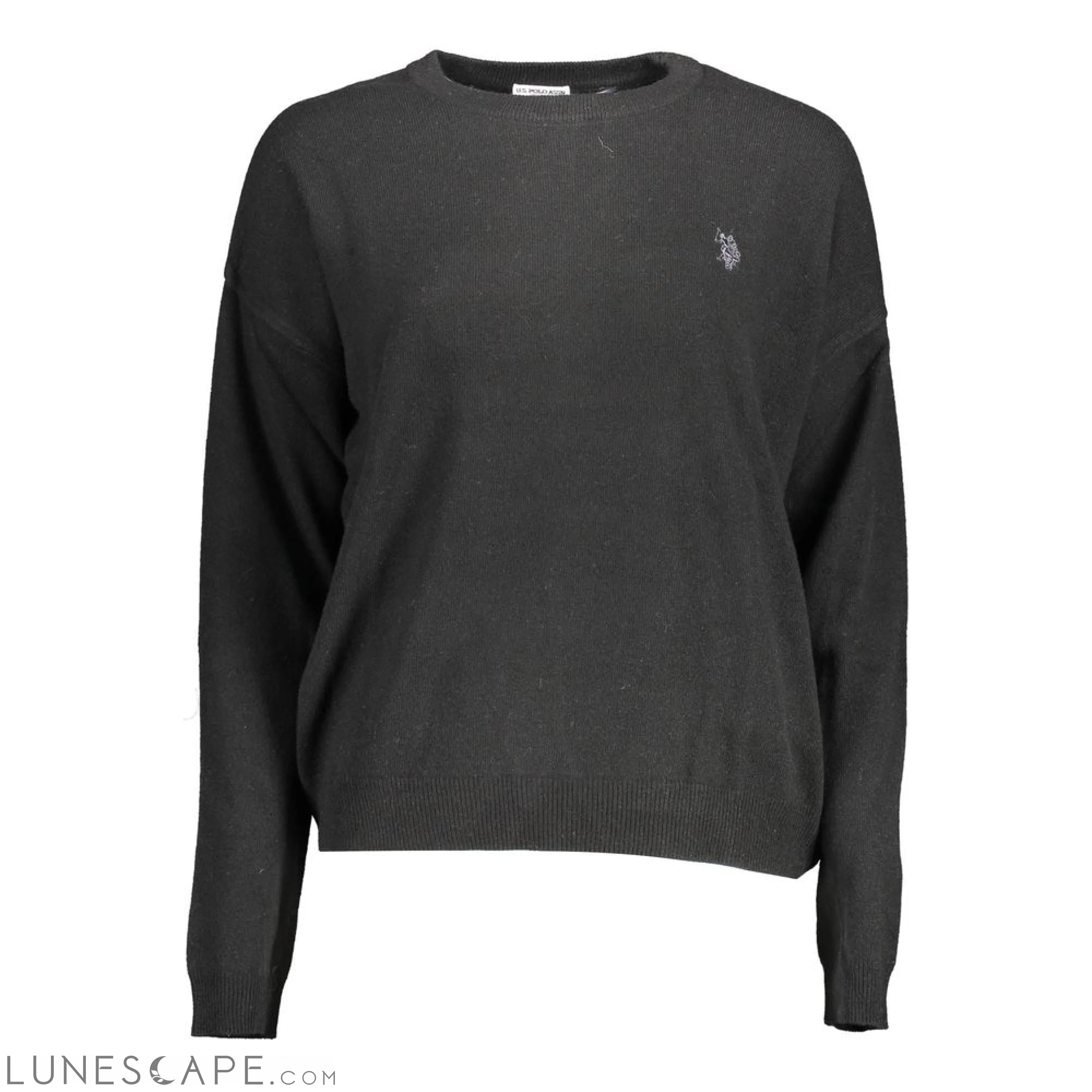 U.S. POLO ASSN. Black Wool Women Sweater LUNESCAPE