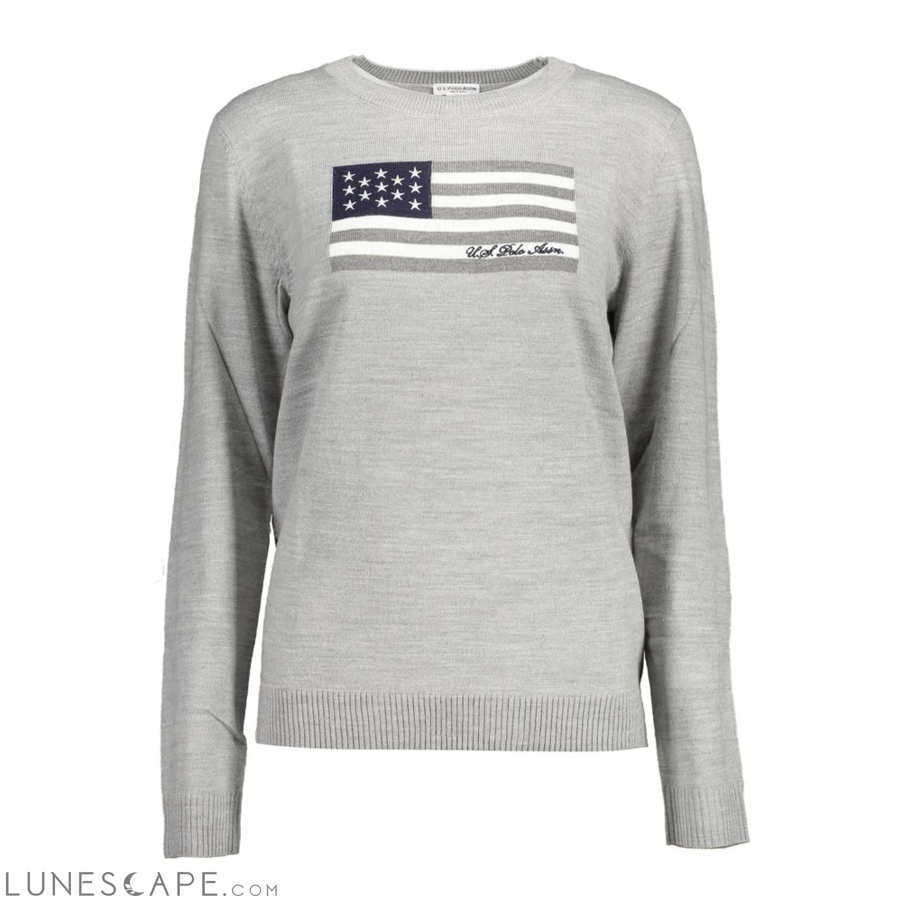 U.S. POLO ASSN. Gray Acrylic Women Sweater LUNESCAPE