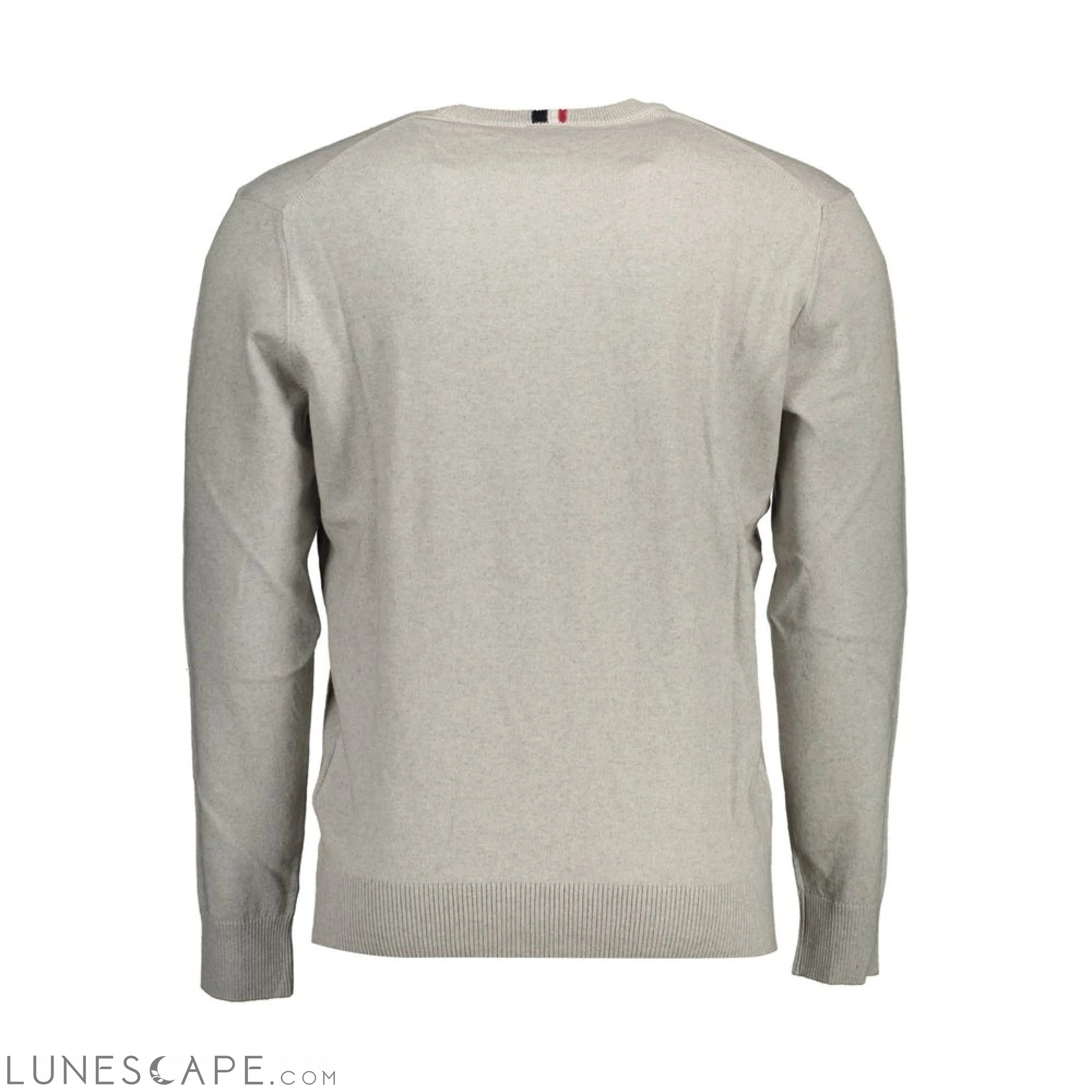 U.S. POLO ASSN. Gray Cotton Men Sweater LUNESCAPE