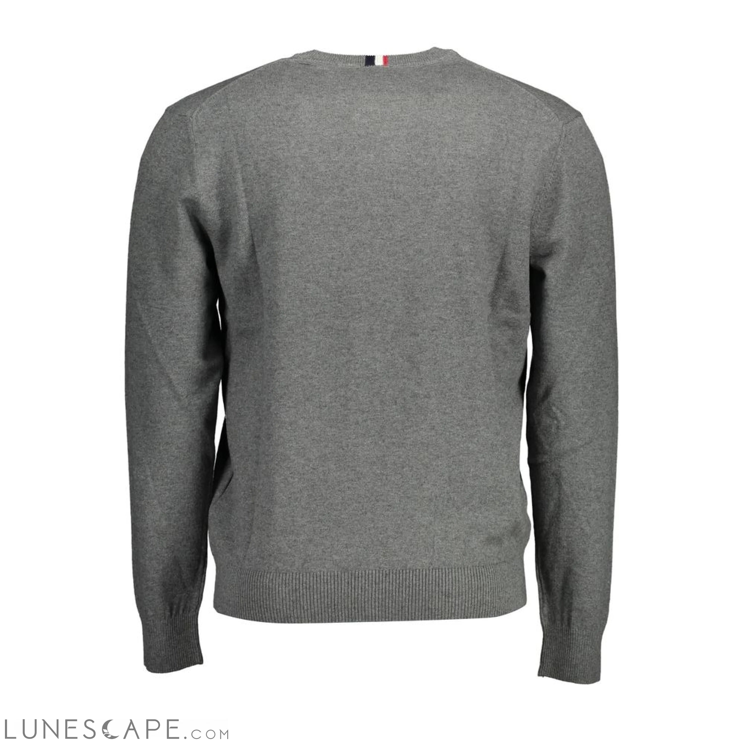 U.S. POLO ASSN. Gray Cotton Mens Sweater LUNESCAPE