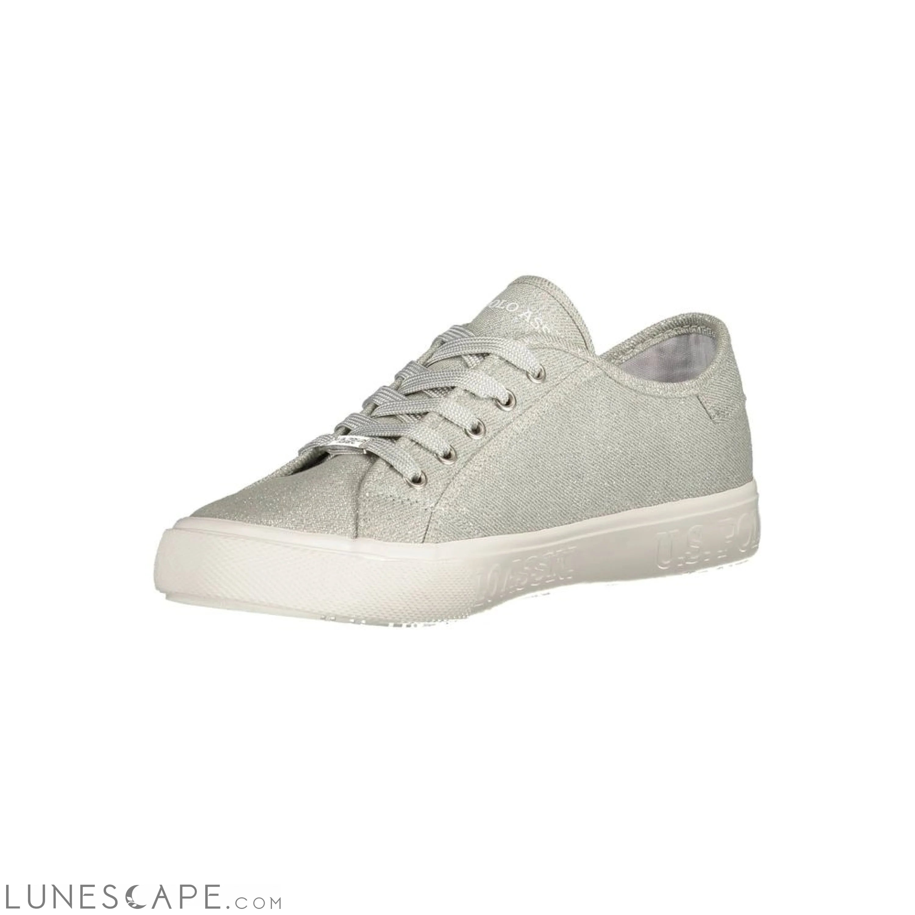 U.S. POLO ASSN. Silver Polyester Women Sneaker LUNESCAPE