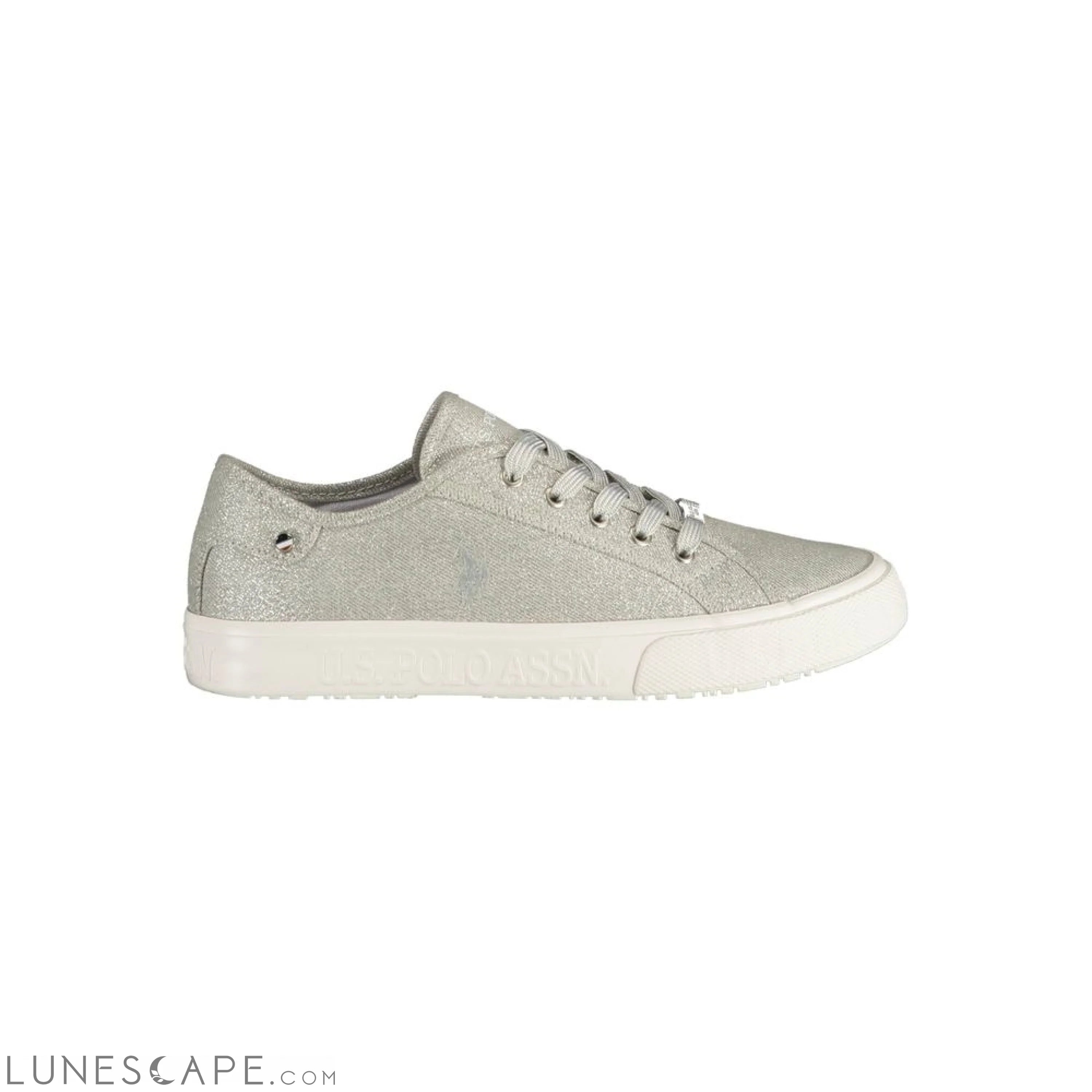 U.S. POLO ASSN. Silver Polyester Women Sneaker LUNESCAPE