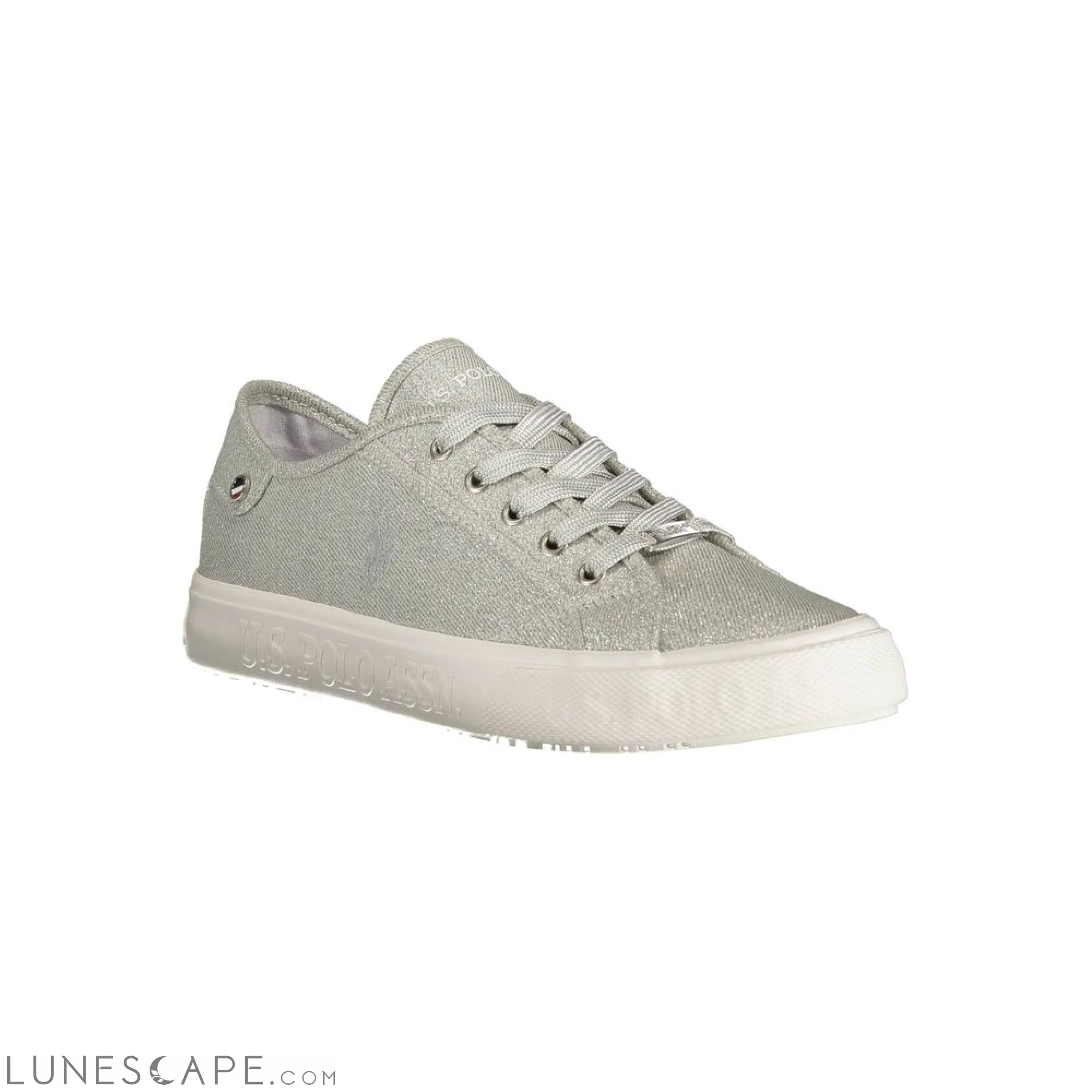 U.S. POLO ASSN. Silver Polyester Women Sneaker LUNESCAPE