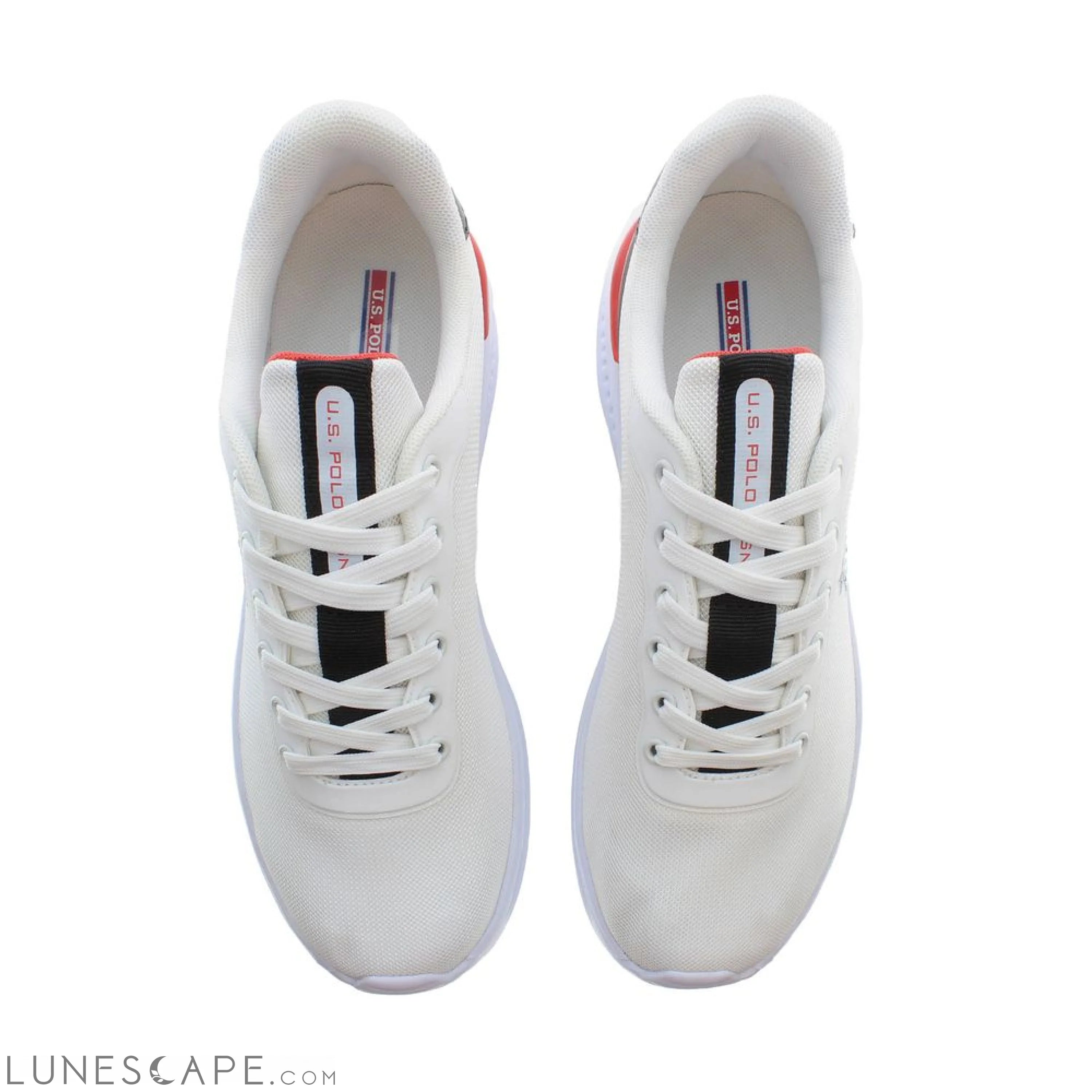 U.S. POLO ASSN. White Polyester Men Sneaker LUNESCAPE