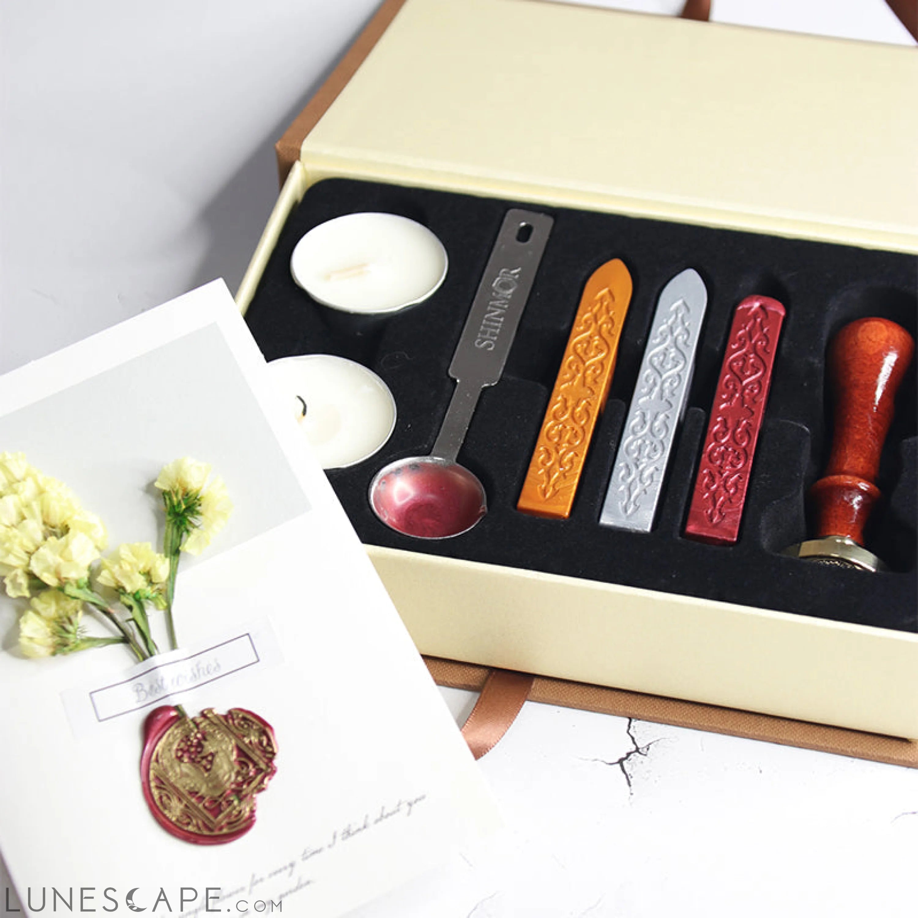 Umbrella Wax Seal Stamp /rainy Wax seal Stamp kit LUNESCAPE