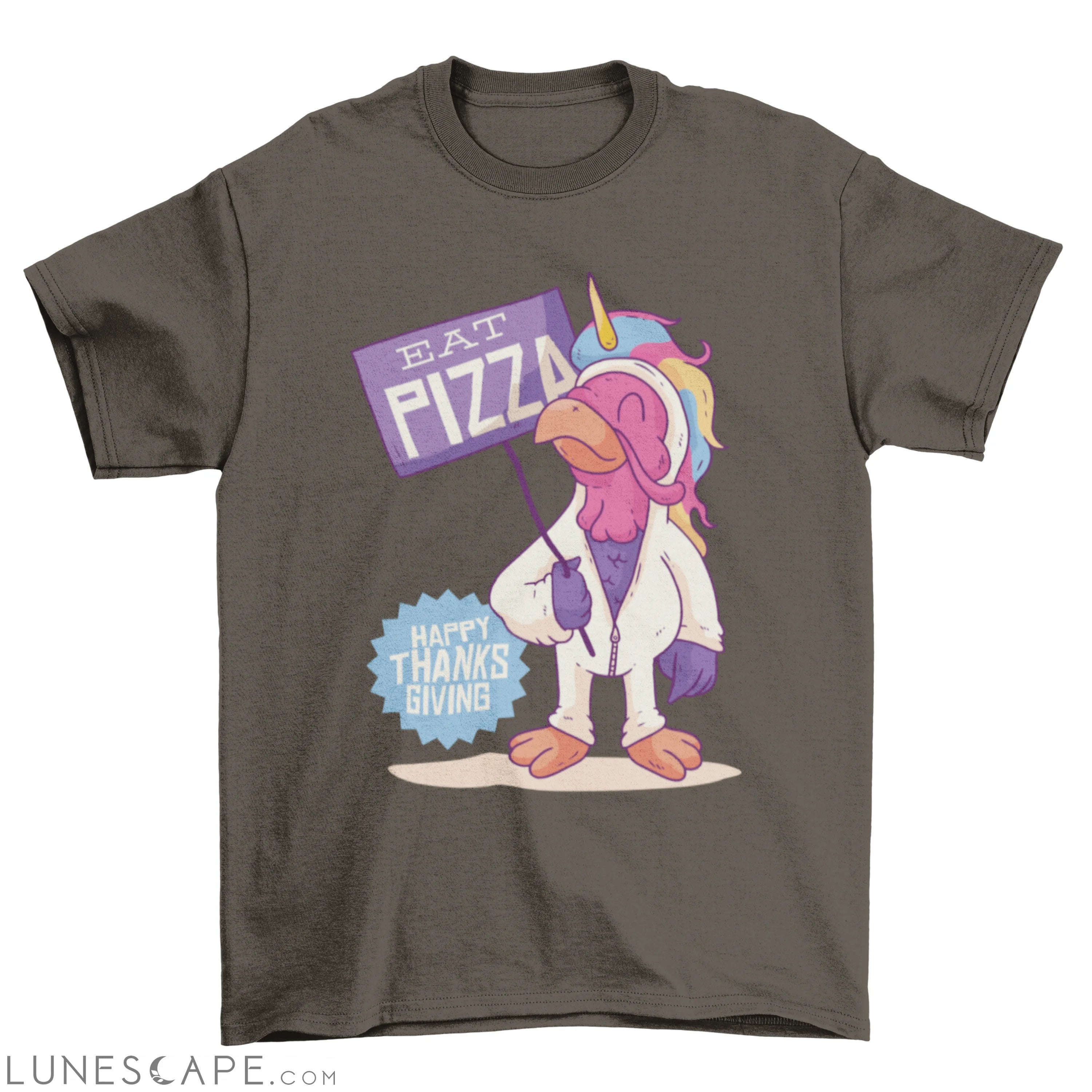 Unicorn Turkey Thanksgiving Funny T-shirt LUNESCAPE