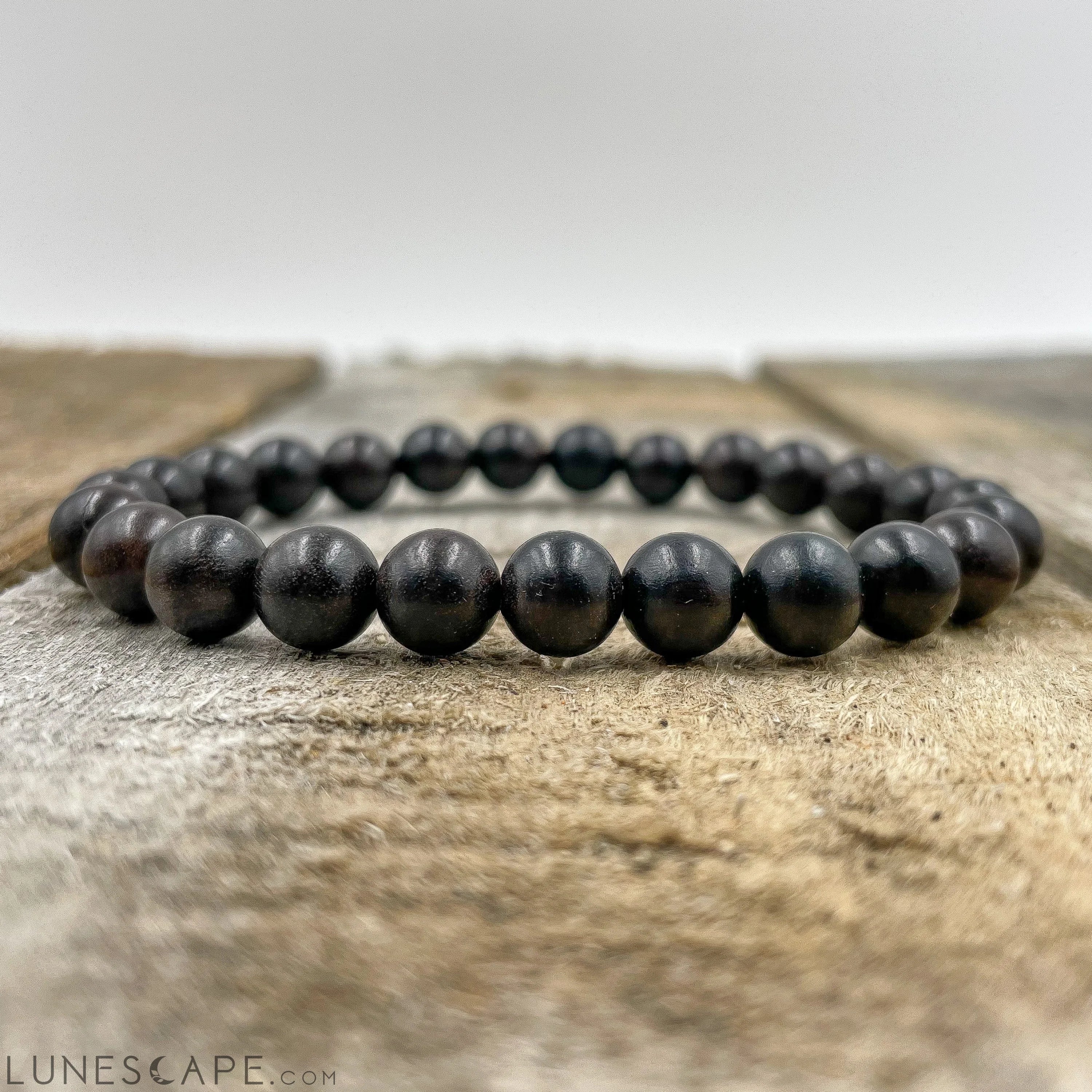 Union - Ebony Blackwood Mala Beaded Bracelet LUNESCAPE